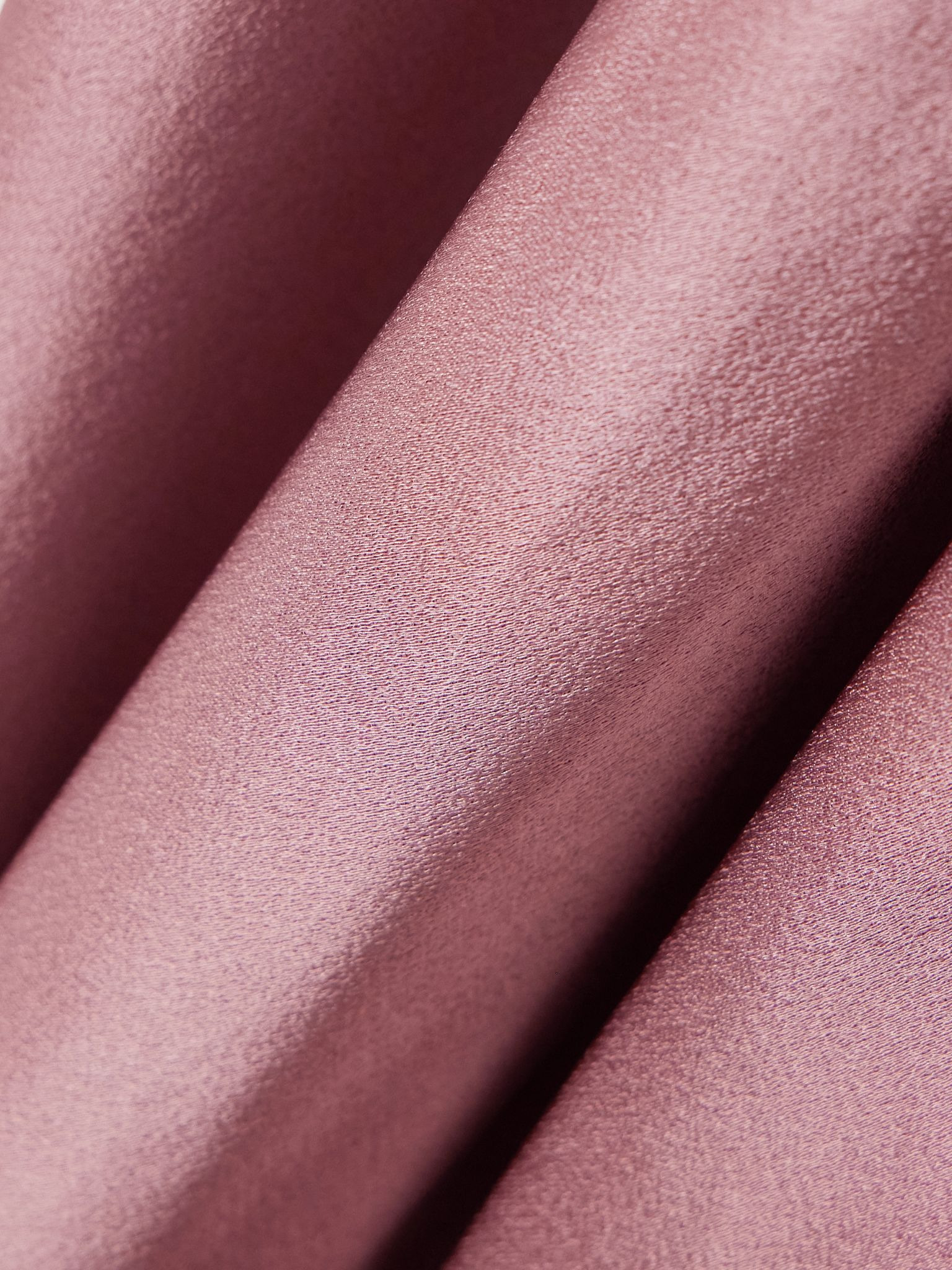 Twist-front satin-crepe midi skirt Pink - 4