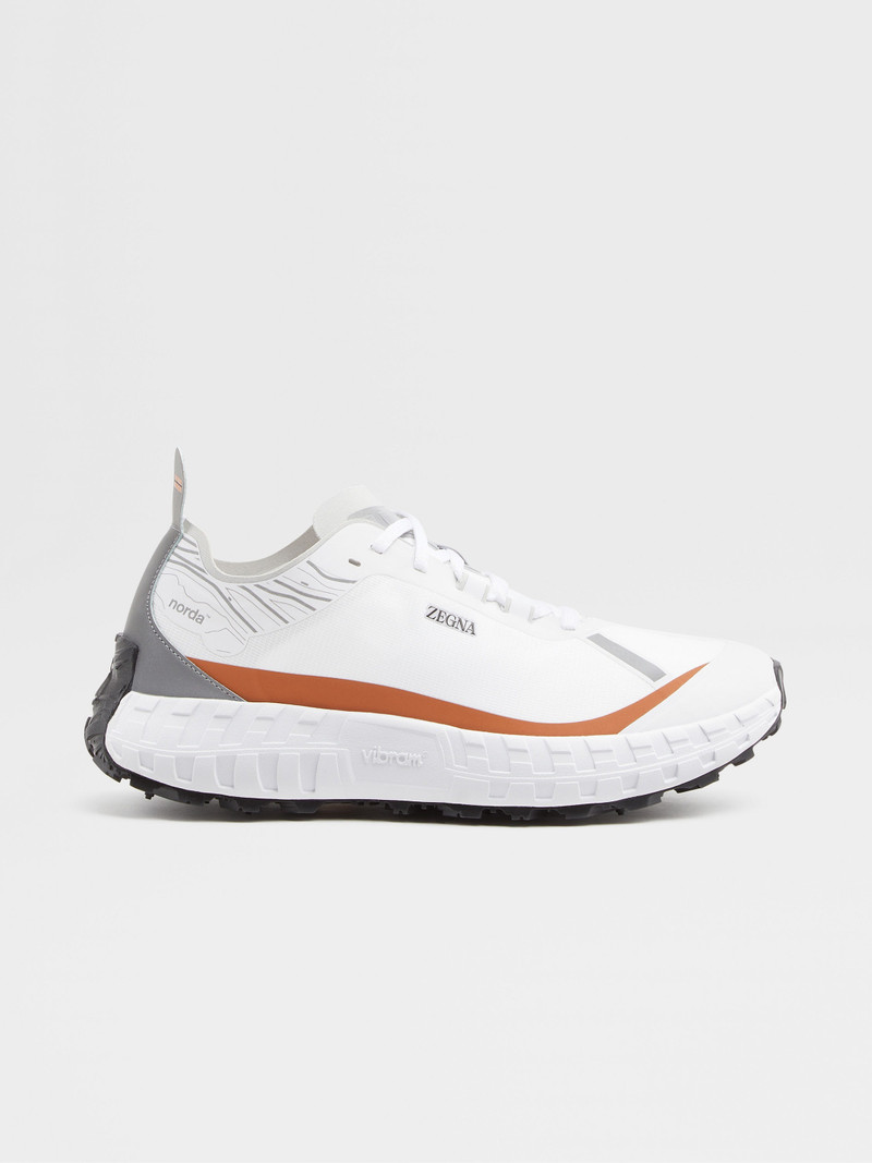 ZEGNA X NORDA™ 001 WHITE TECHNICAL FABRIC SNEAKERS 1