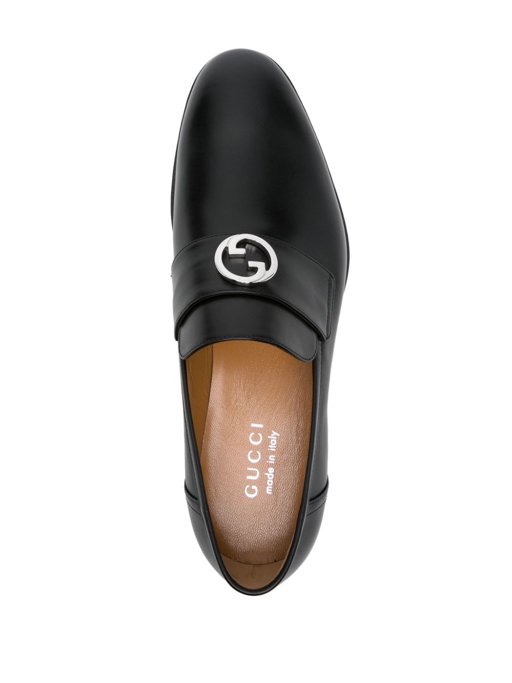 logo plaque loafers - 4