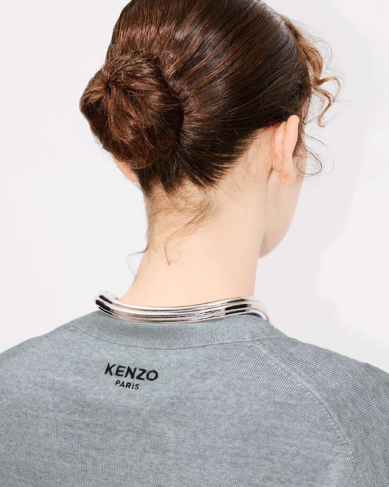 'KENZO Pop' embroidered cardigan in merino wool 7