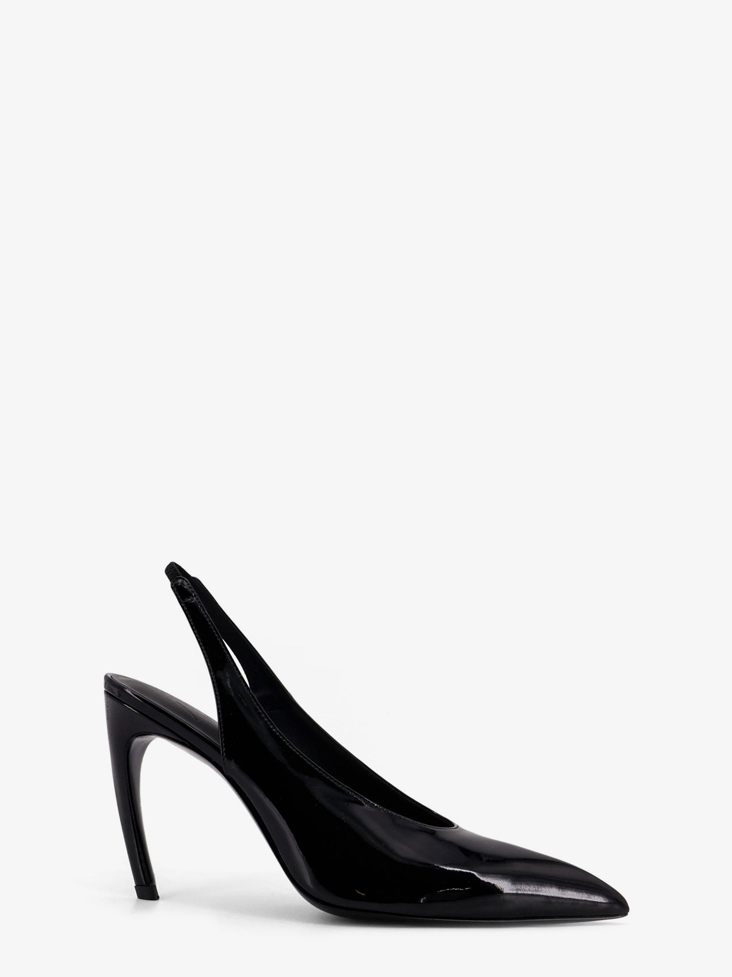 The Attico Viper Leather Slingback Pumps - 1