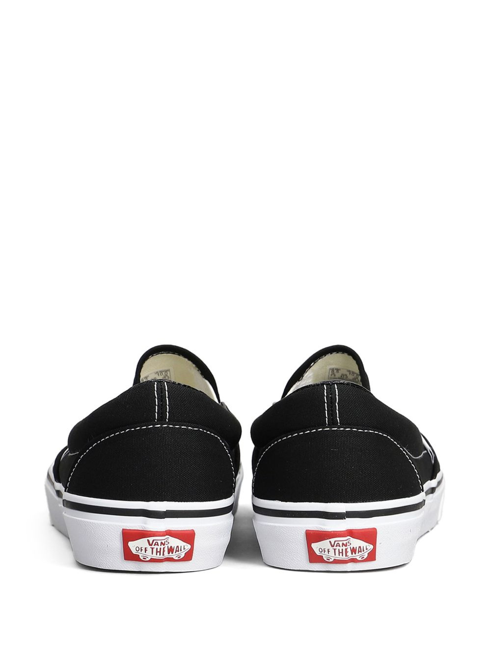 Black Classic Slip On Sneakers - 3