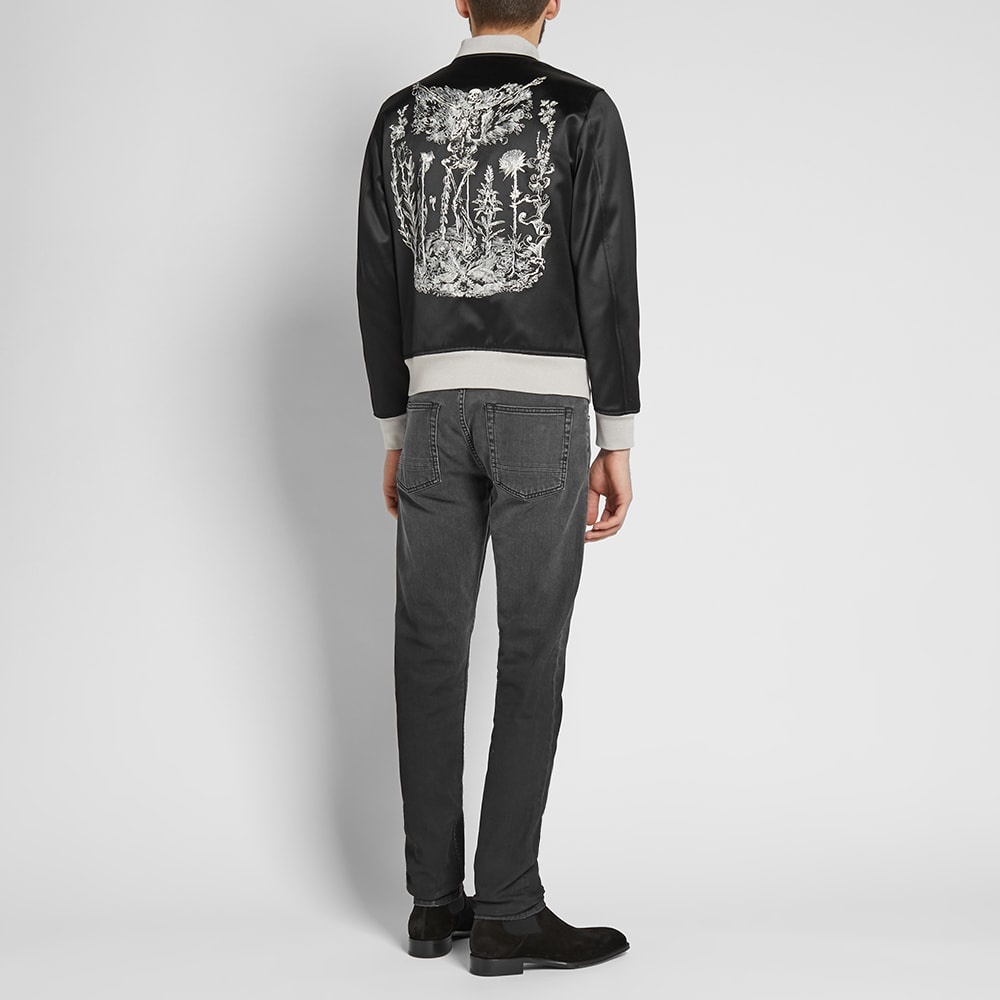 Alexander McQueen Skull Silk Blouson Jacket - 8