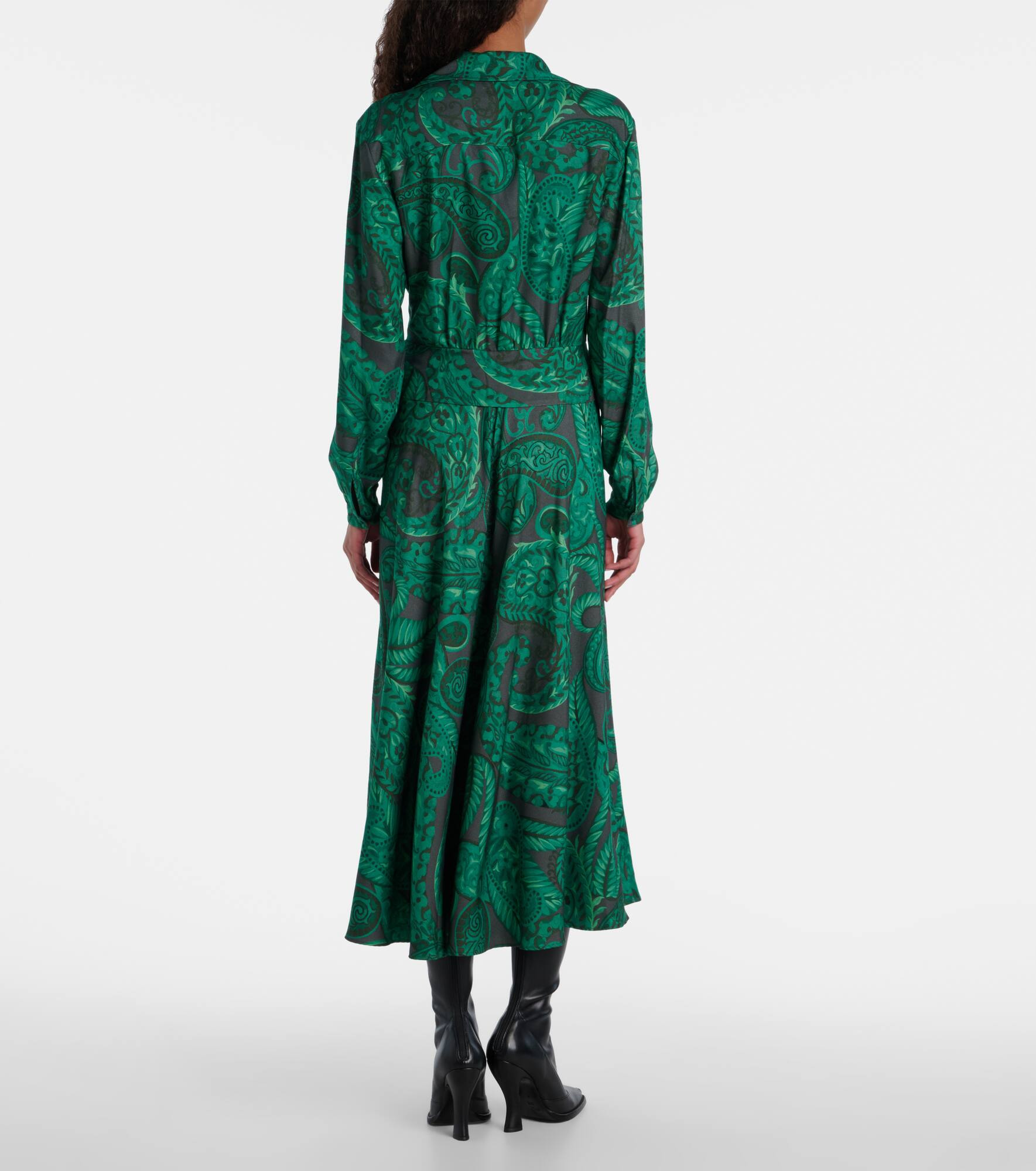 Belted midi dress - 3