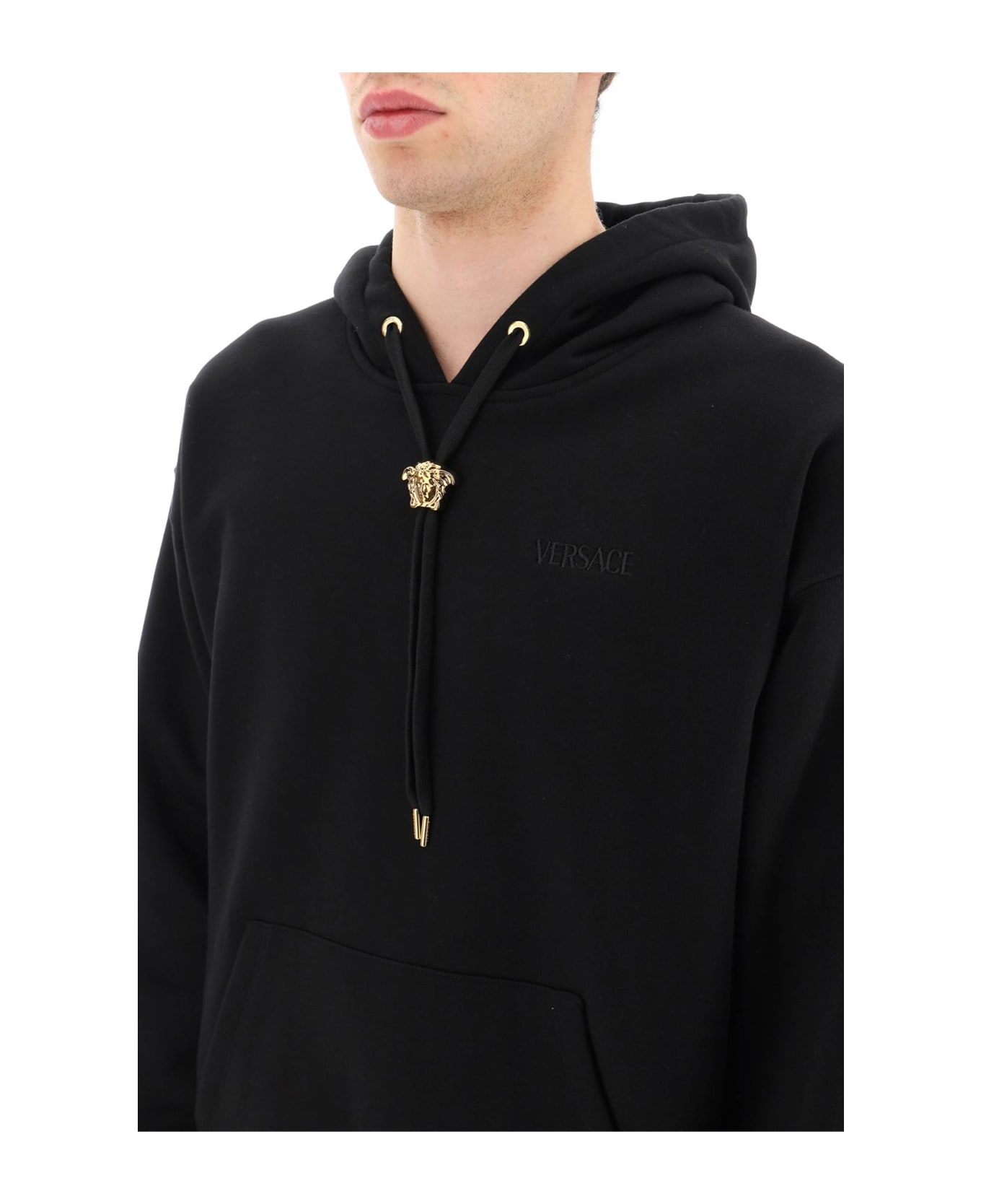 Black Cotton Sweatshirt - 4