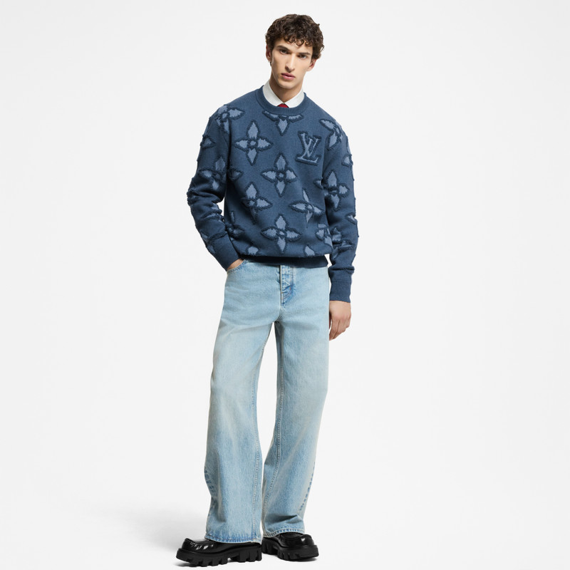 Louis Vuitton Textured Cotton Crewneck outlook