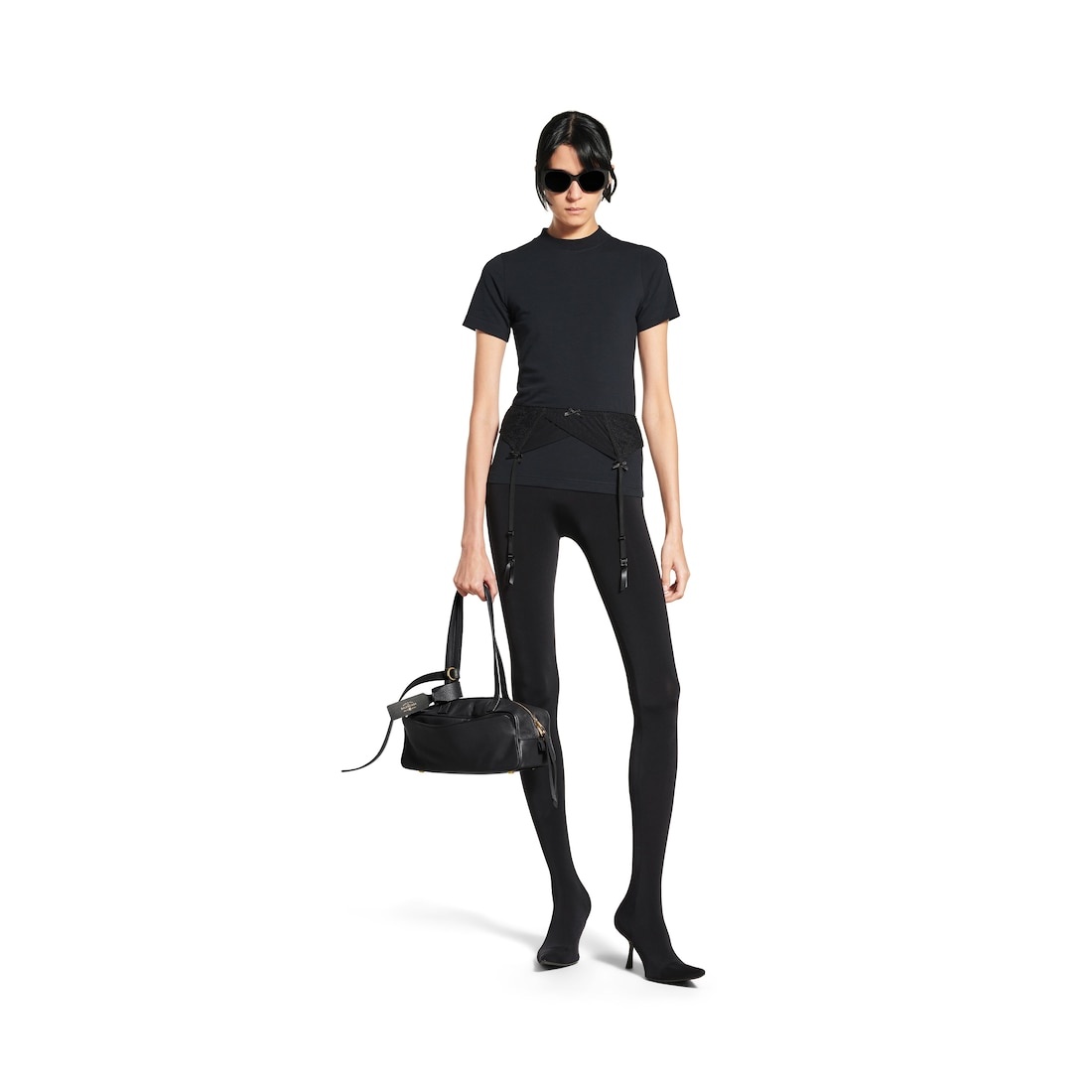 Women's Carrie Small Bowling Bag in Black - 6