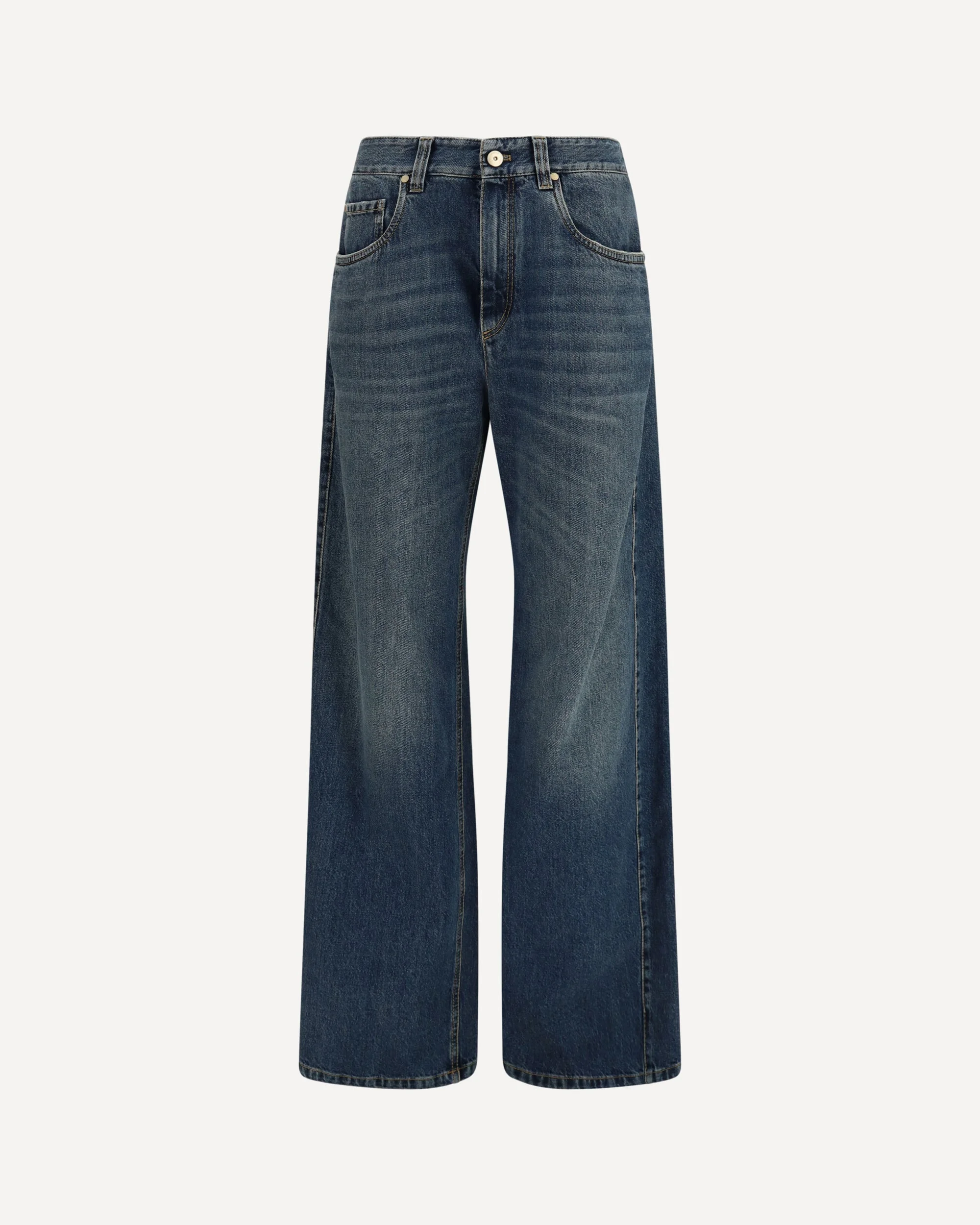 Wide-leg cotton denim Jeans - 1