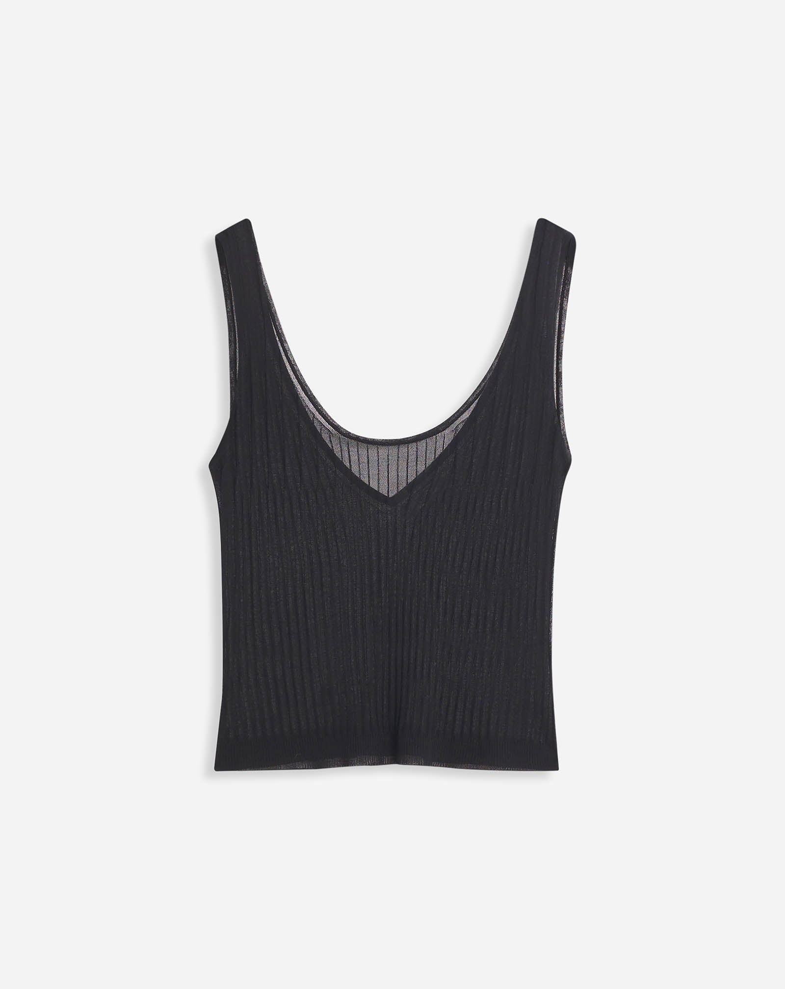 SHEER KNIT TANK - 1