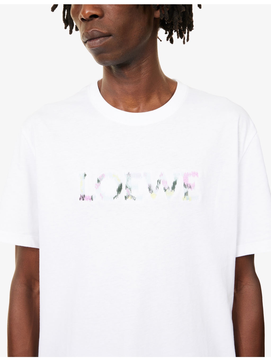 Brand-Print Relaxed-Fit Cotton-Jersey T-Shirt - 5