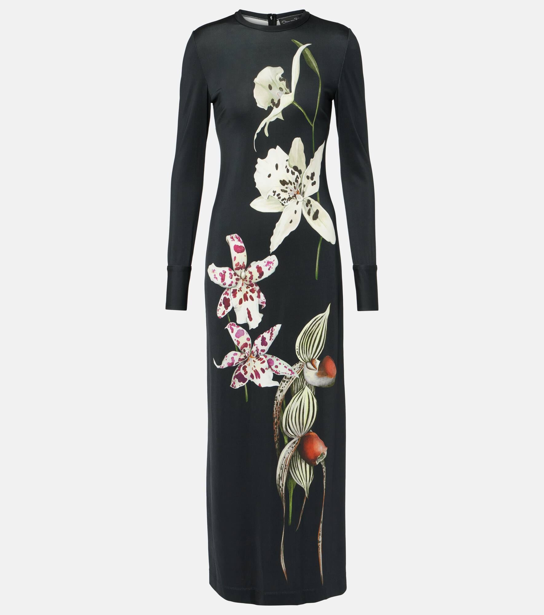 Floral jersey maxi dress - 1