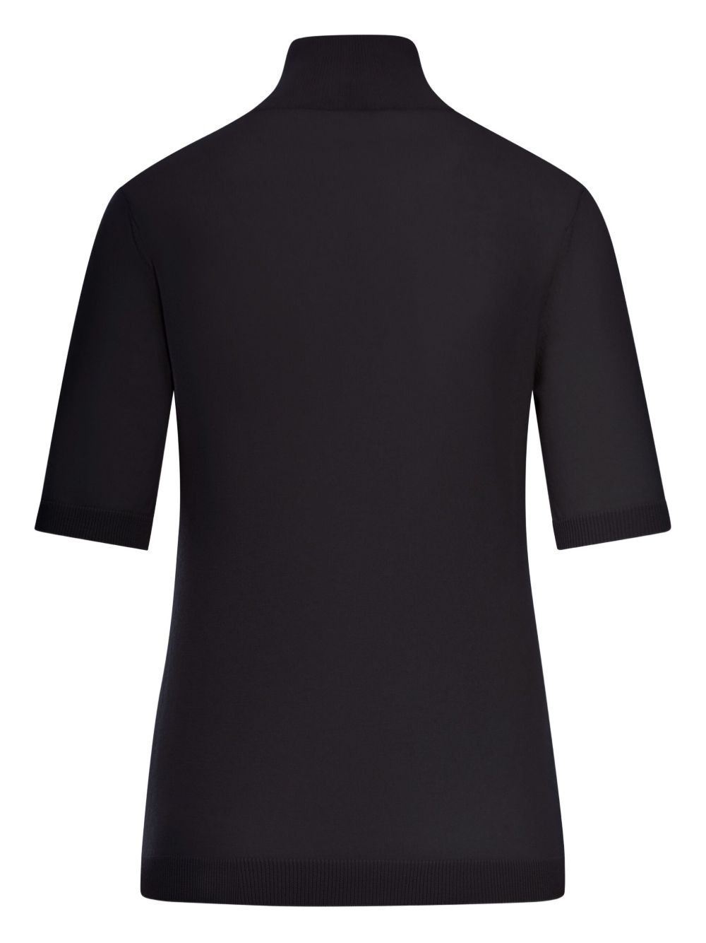 turtleneck short-sleeve top - 2