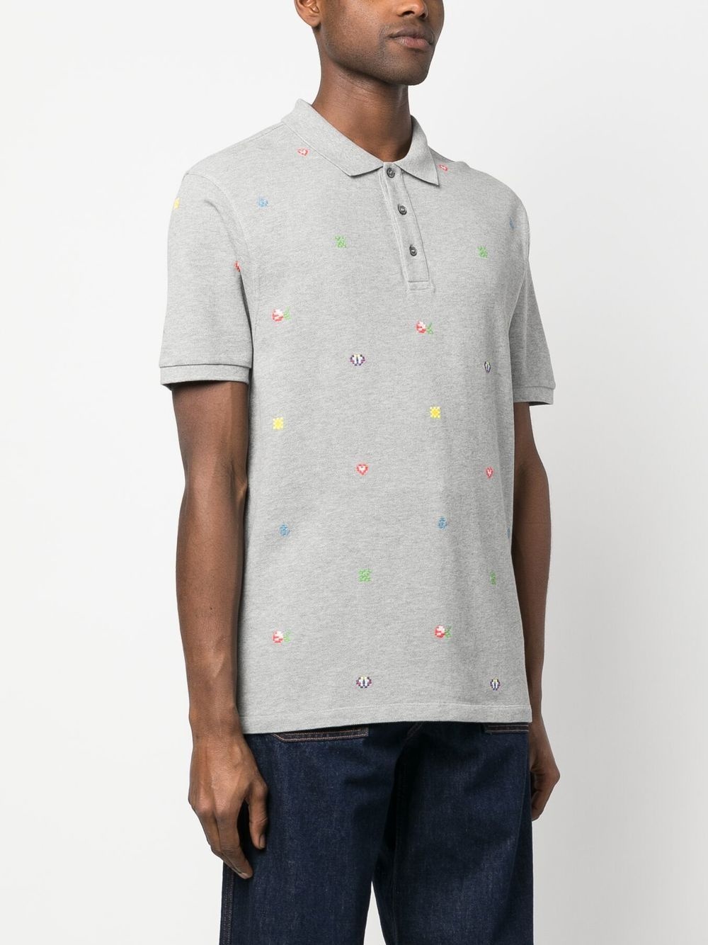 Kenzo Pixel slim fit polo shirt - 3