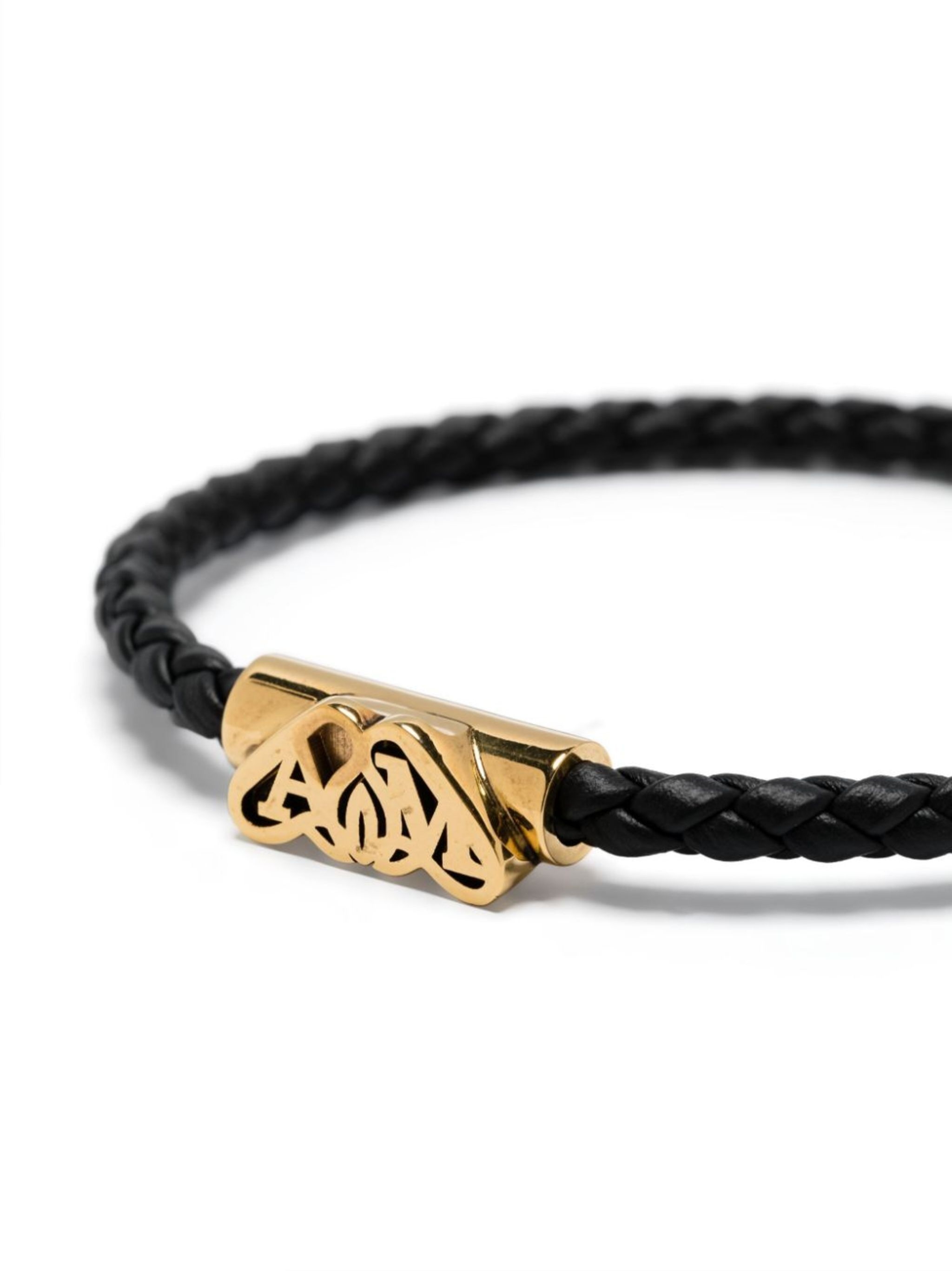 Seal-logo leather bracelet - 3