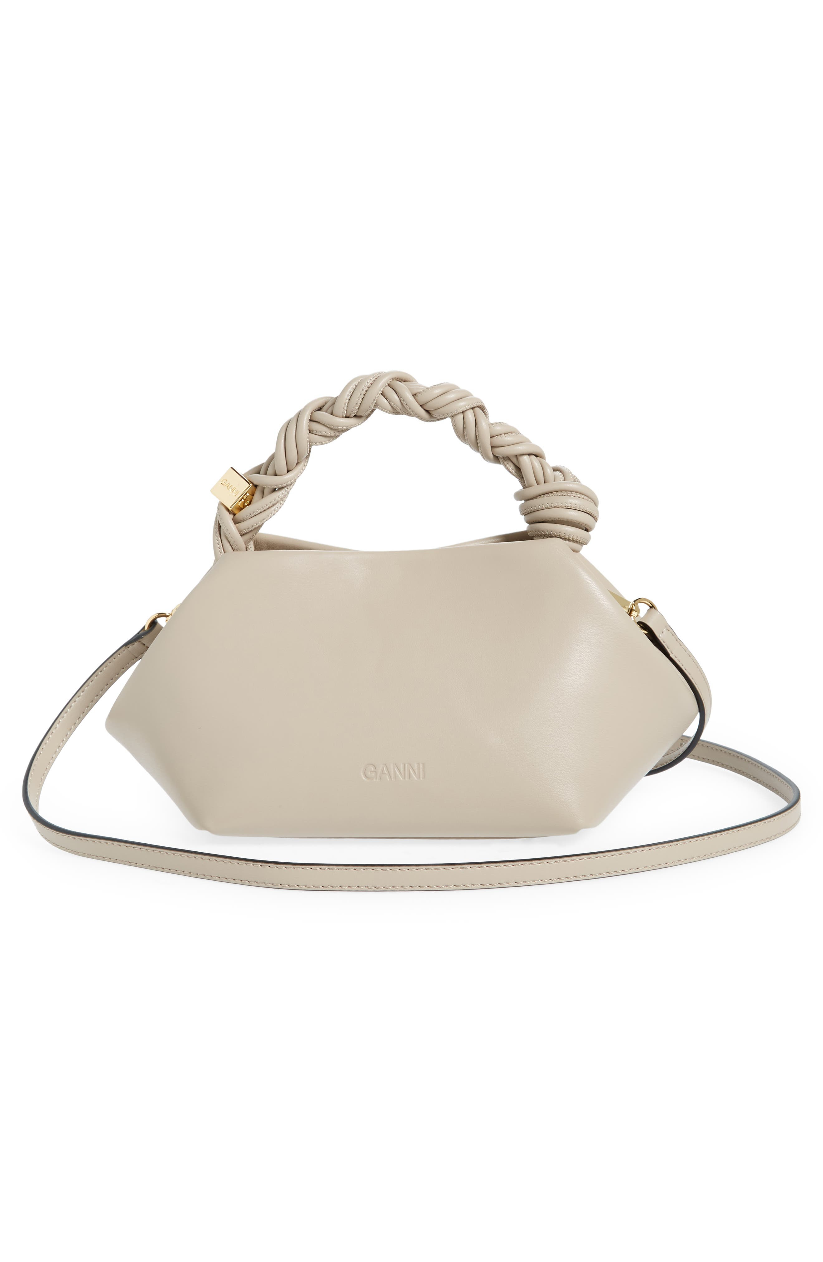 Ganni Bou Crossbody Bag in Oyster Gray at Nordstrom - 4
