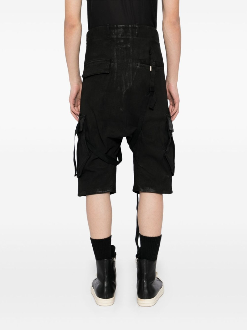 stonewashed cargo track shorts 4
