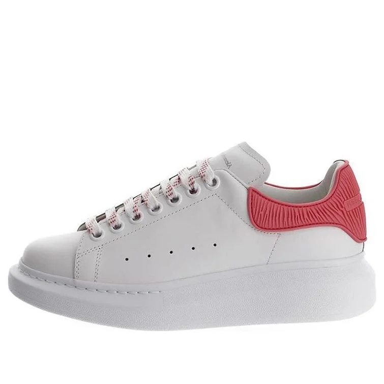 (WMNS) Alexander McQueen Oversized Shoes 'Cream White Red' 718157WICGK9387 - 1