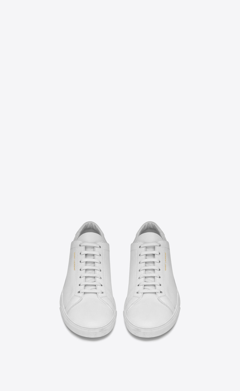 SAINT LAURENT andy sneakers in leather outlook
