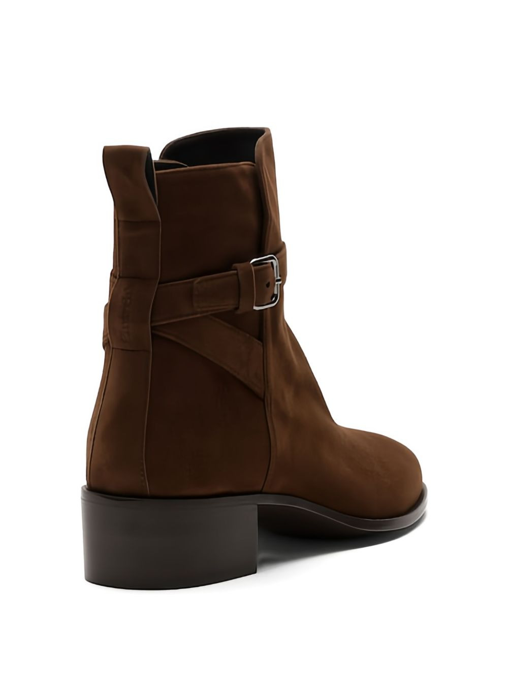 buckle-detail suede boots - 3