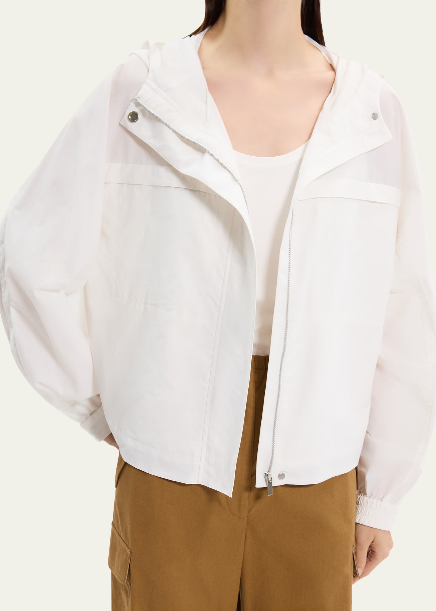 Gathered Hooded Jacket - 5