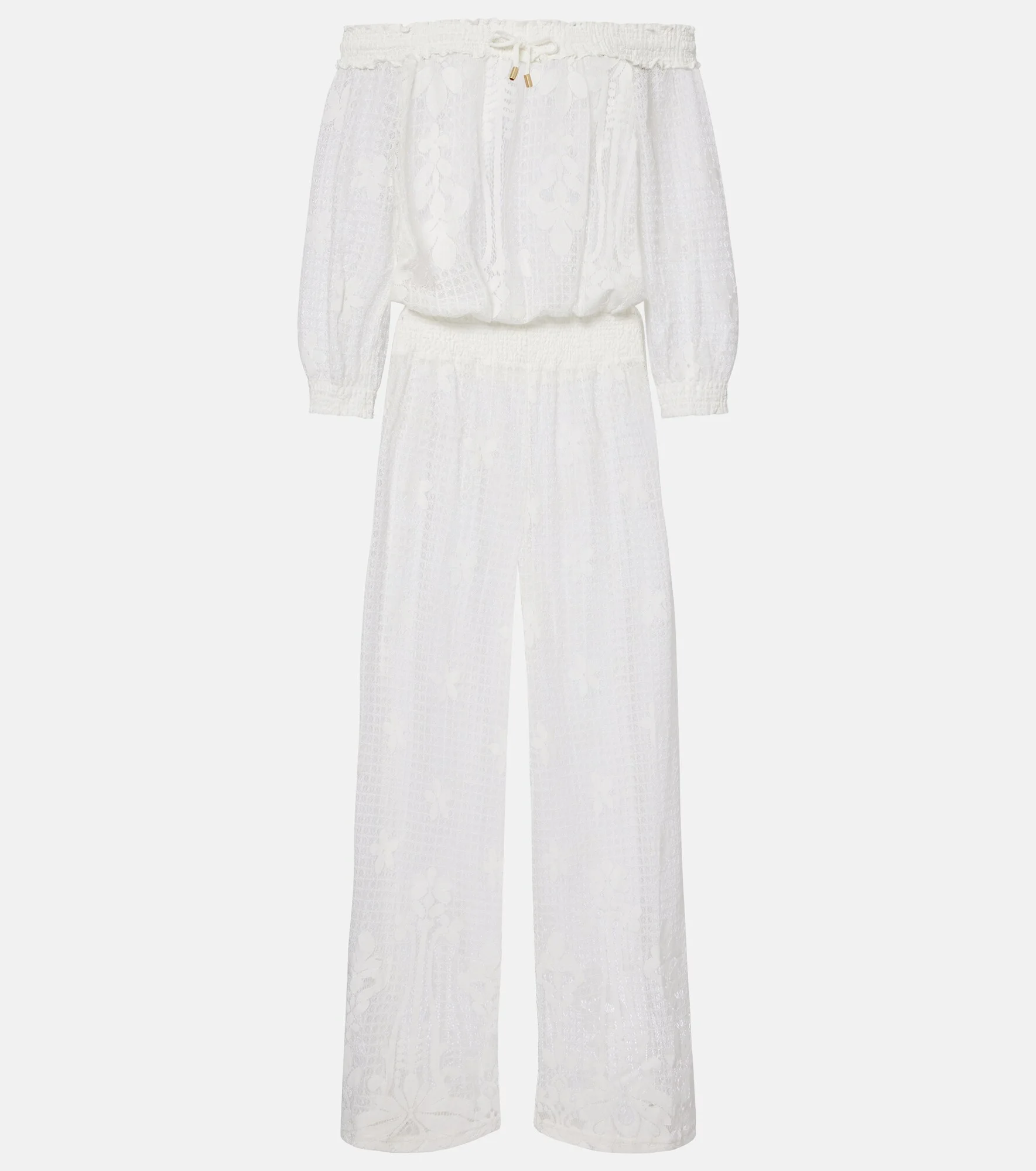 Tully crochet cotton-blend jumpsuit - 1