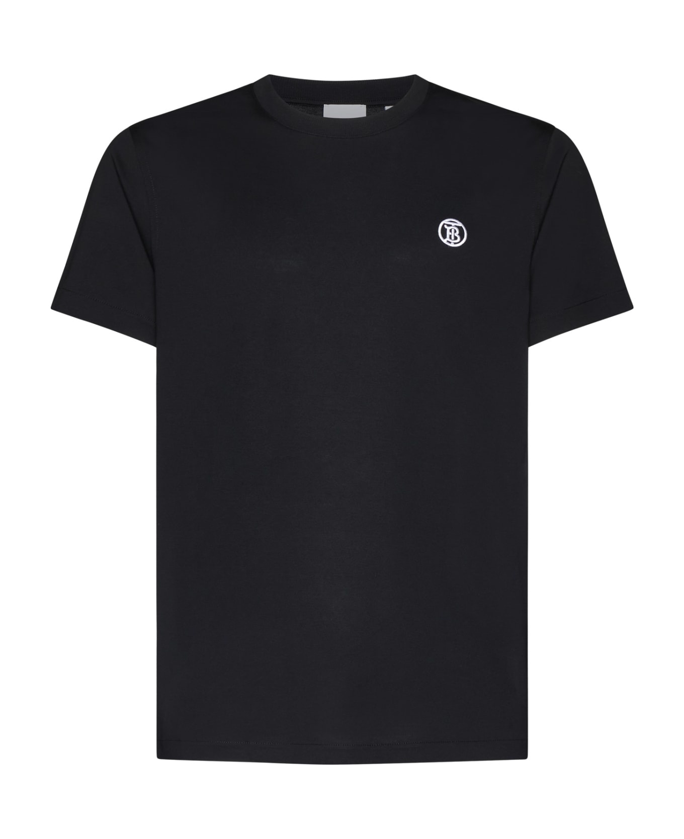 Logo Embroidered Crewneck T-shirt - 1