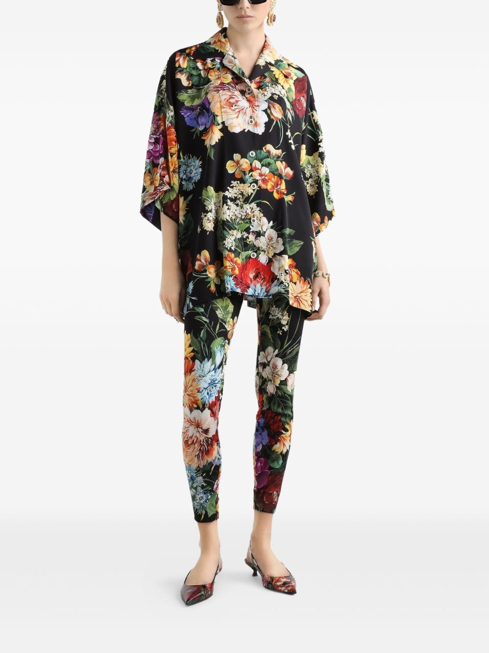 floral-print shirt - 2