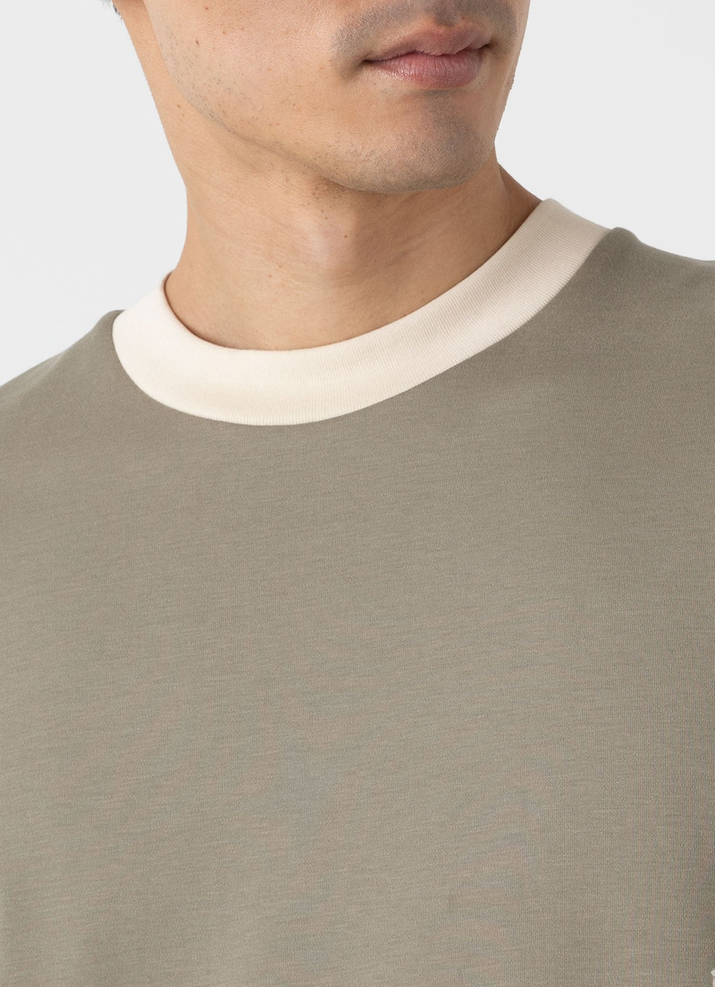 Sunspel x Nigel Cabourn Carbon Brushed T‑shirt 6