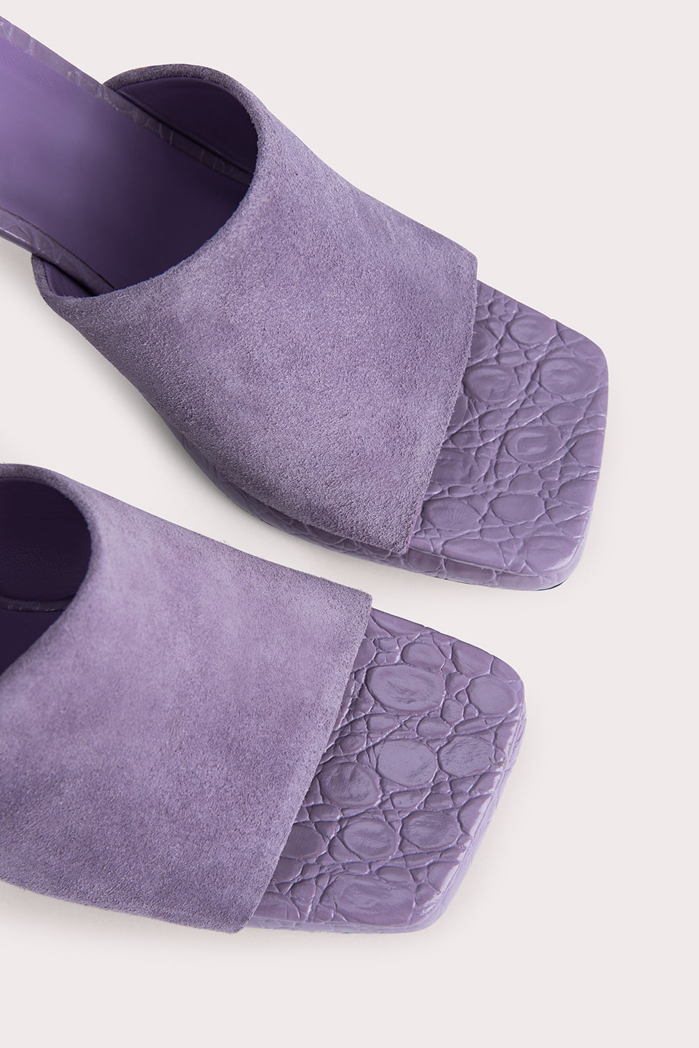 Beliz Purple Haze Croco and Suede Leather - 3