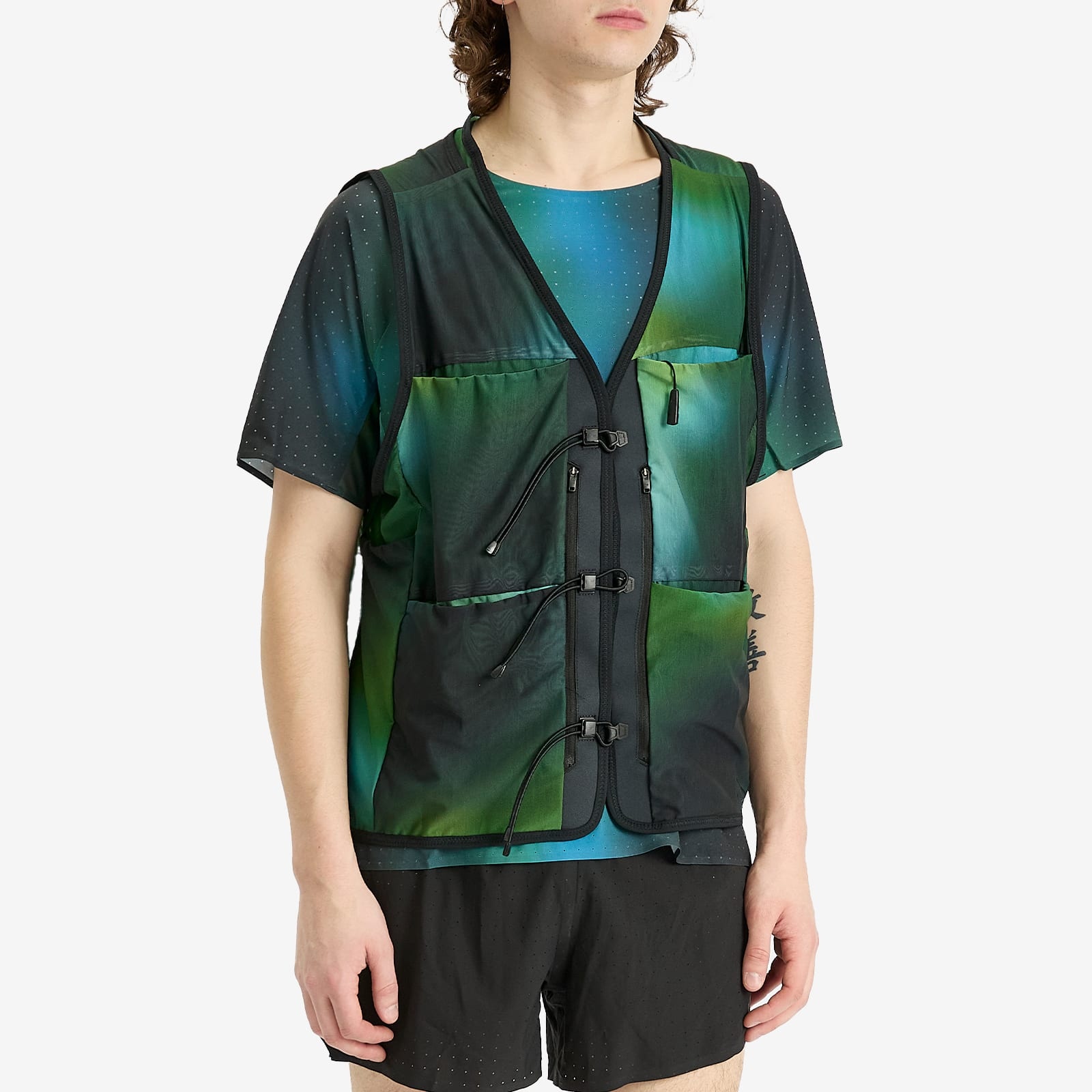 Y-3 Earth Print Mesh Vest - 2