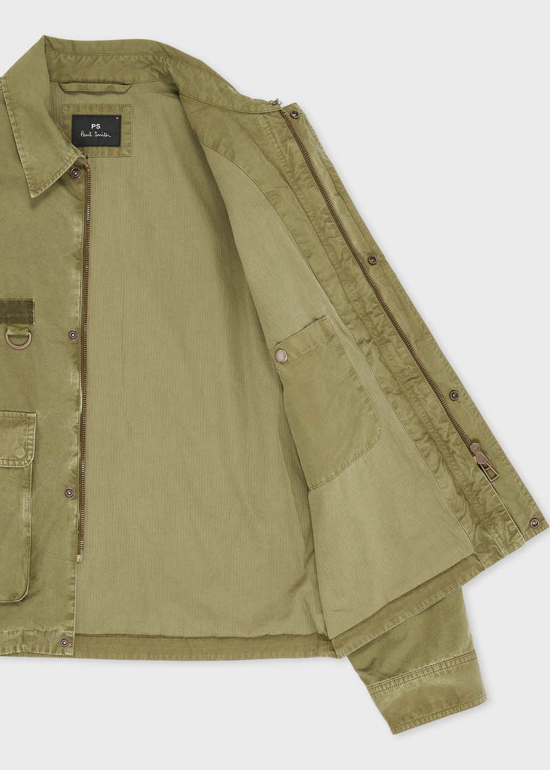 Khaki Cotton Utility Jacket 4