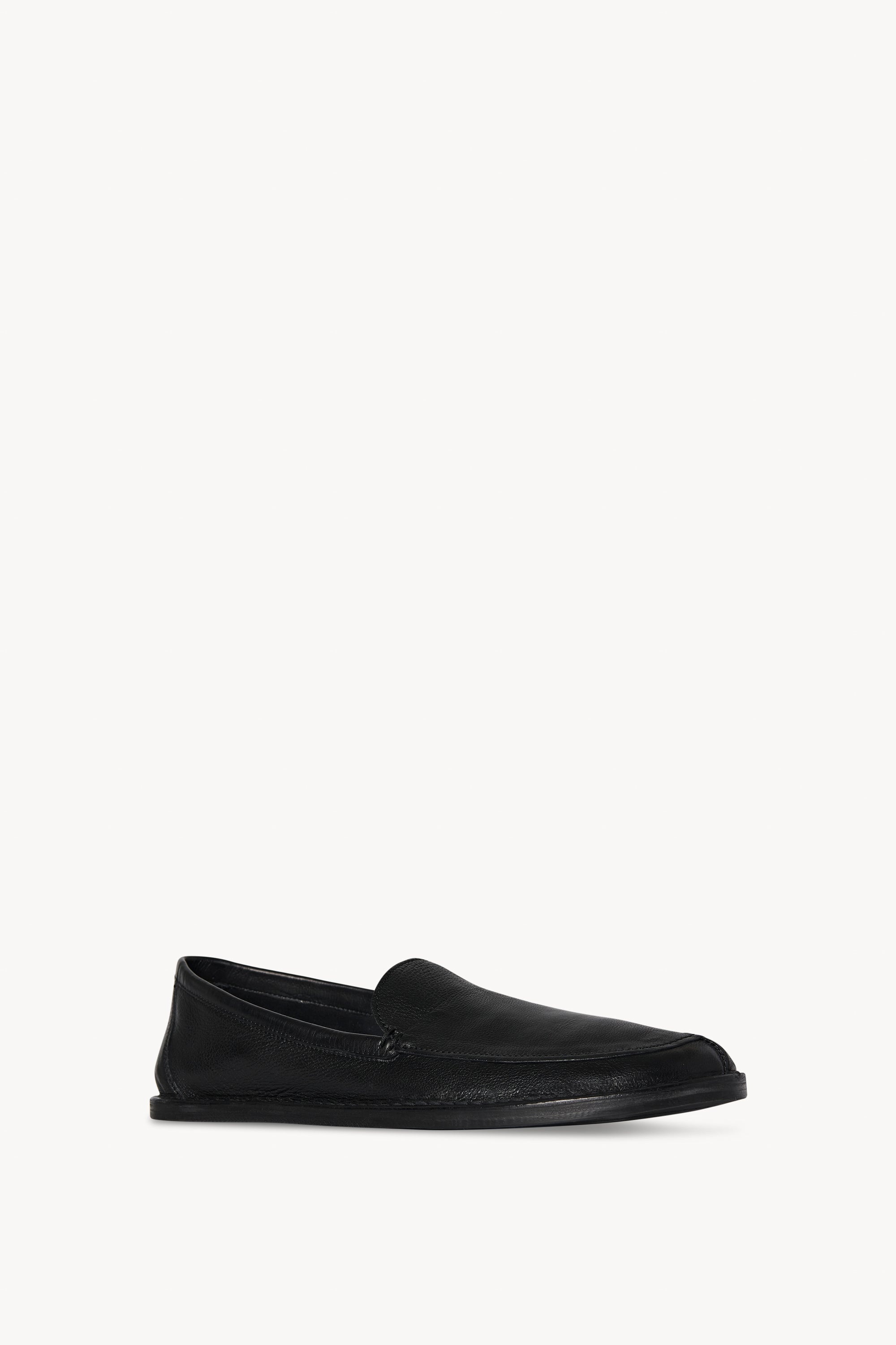 【関税込み】The Row ブラック Cary V1 ローファー The Row Cary V1 Loafer in Leather | REVERSIBLE