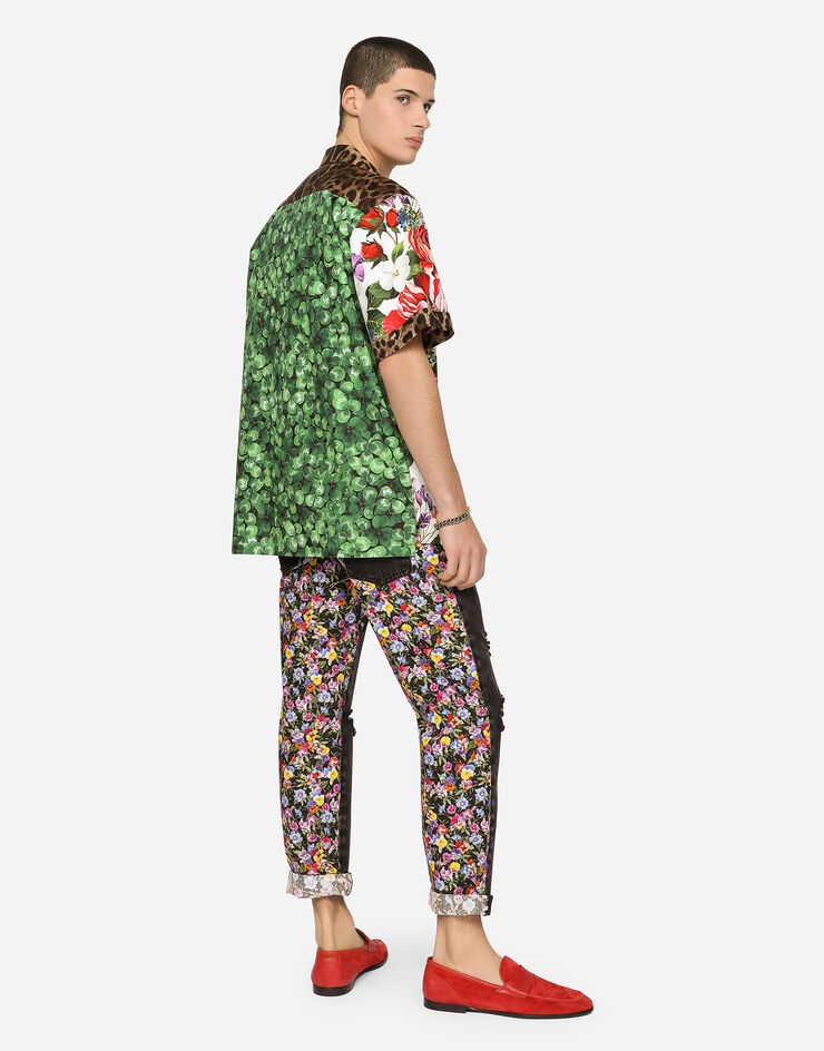 Floral-print cotton Hawaiian shirt - 3