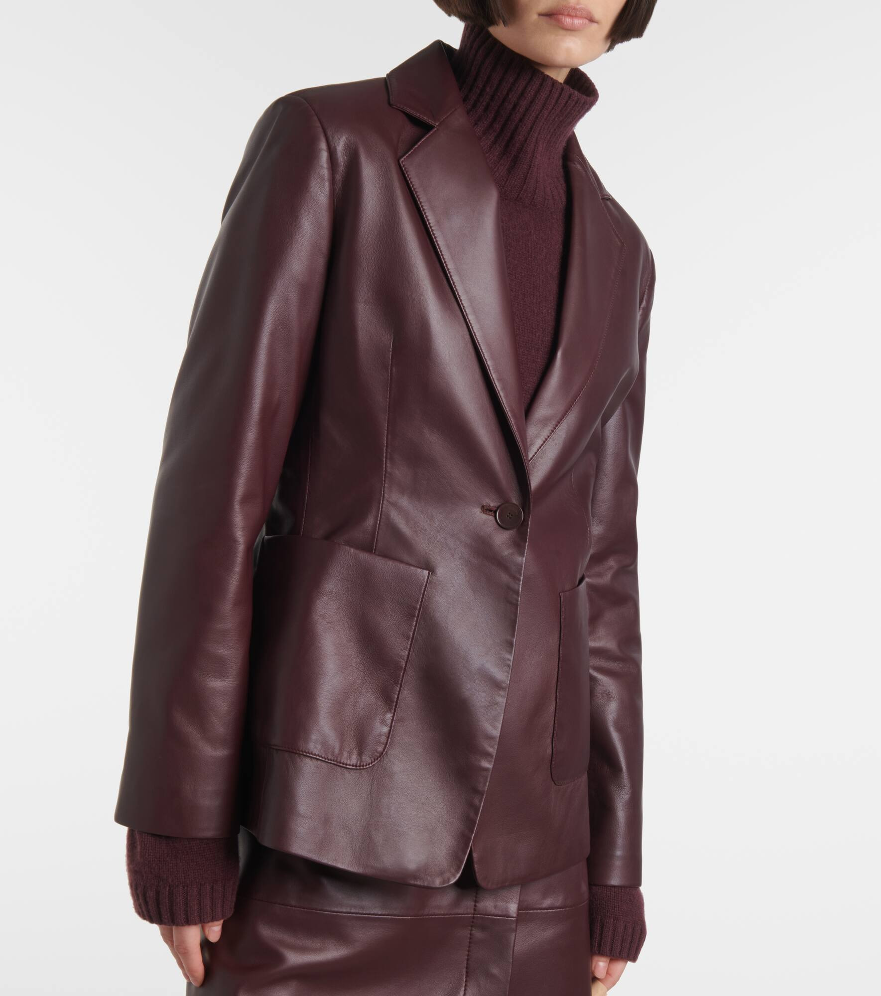 Leather blazer - 6