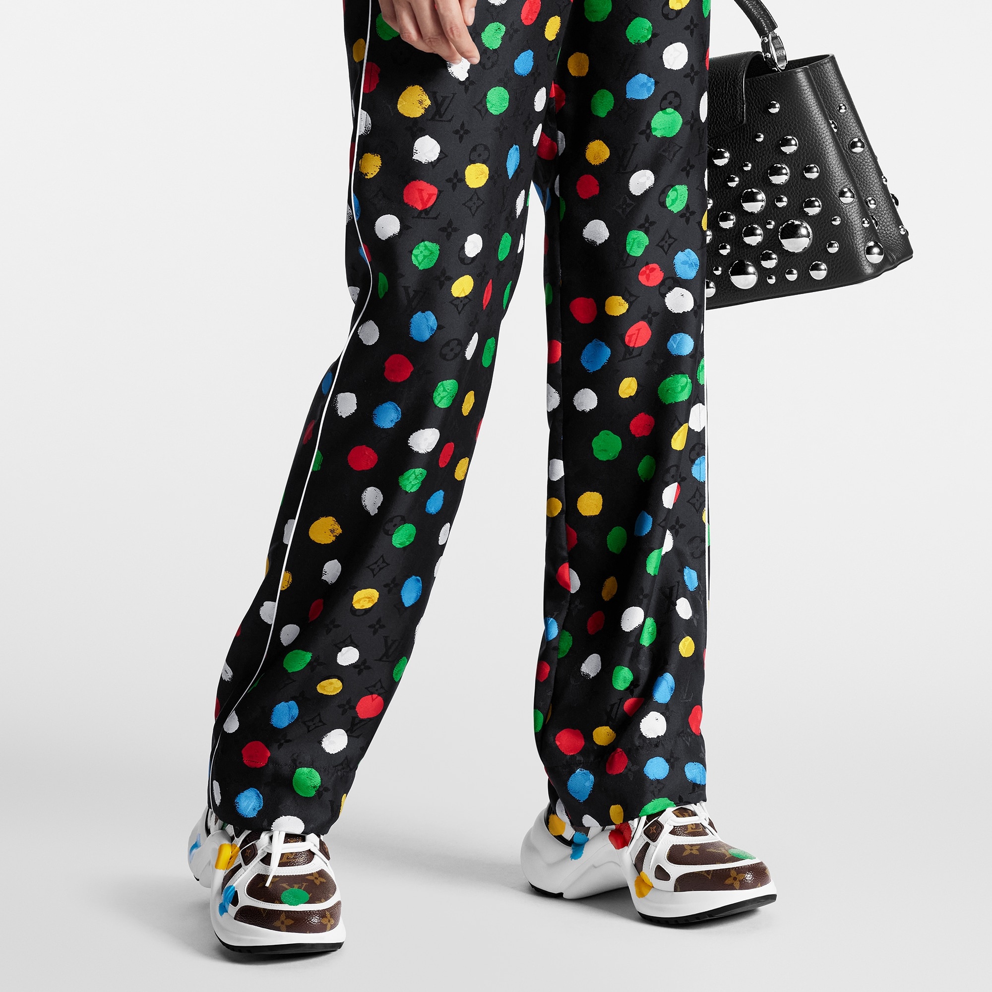 LV x YK Painted Dots Pajama Pants - 4