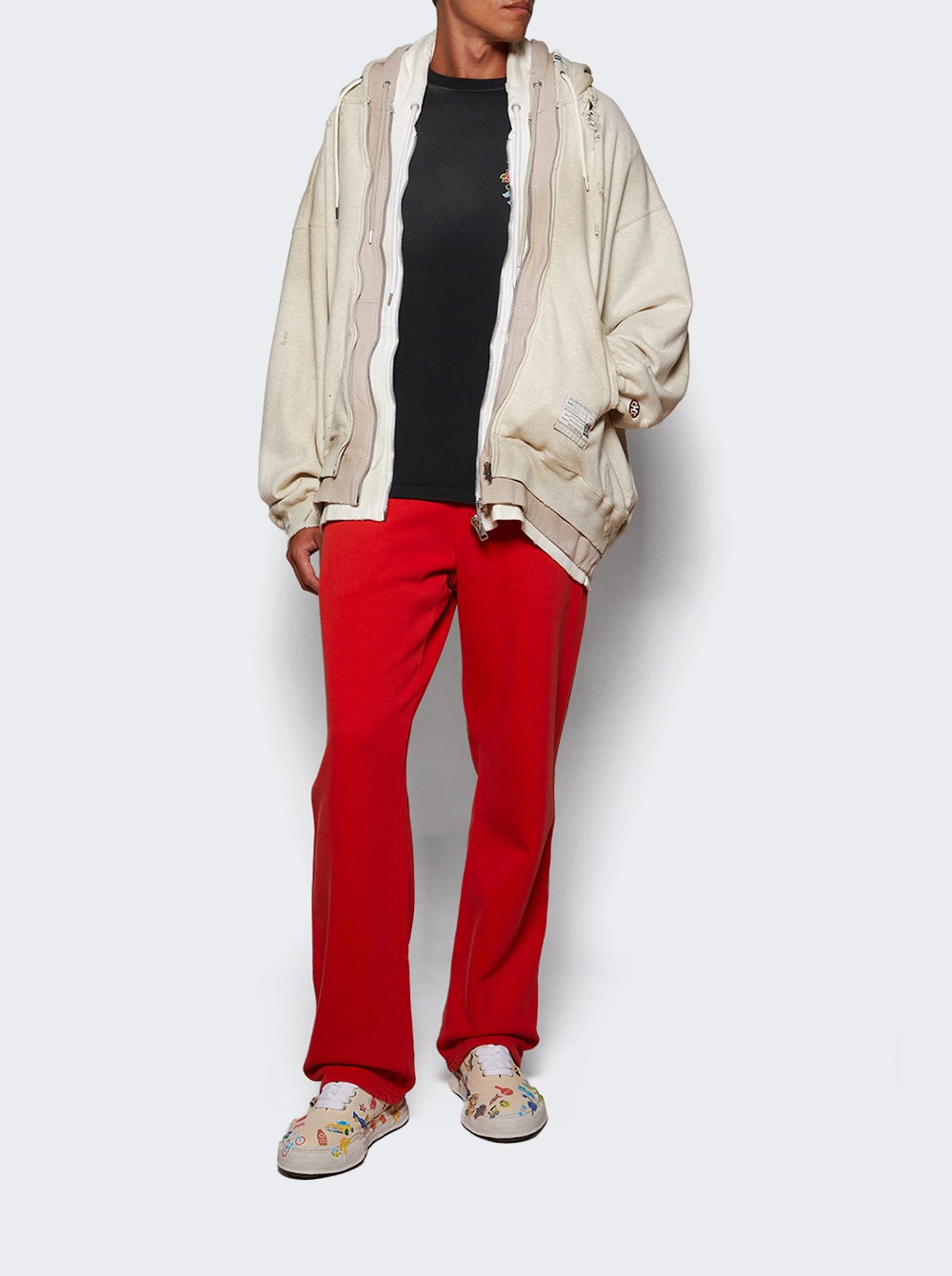 Straight Leg Sweatpant Cherry - 5
