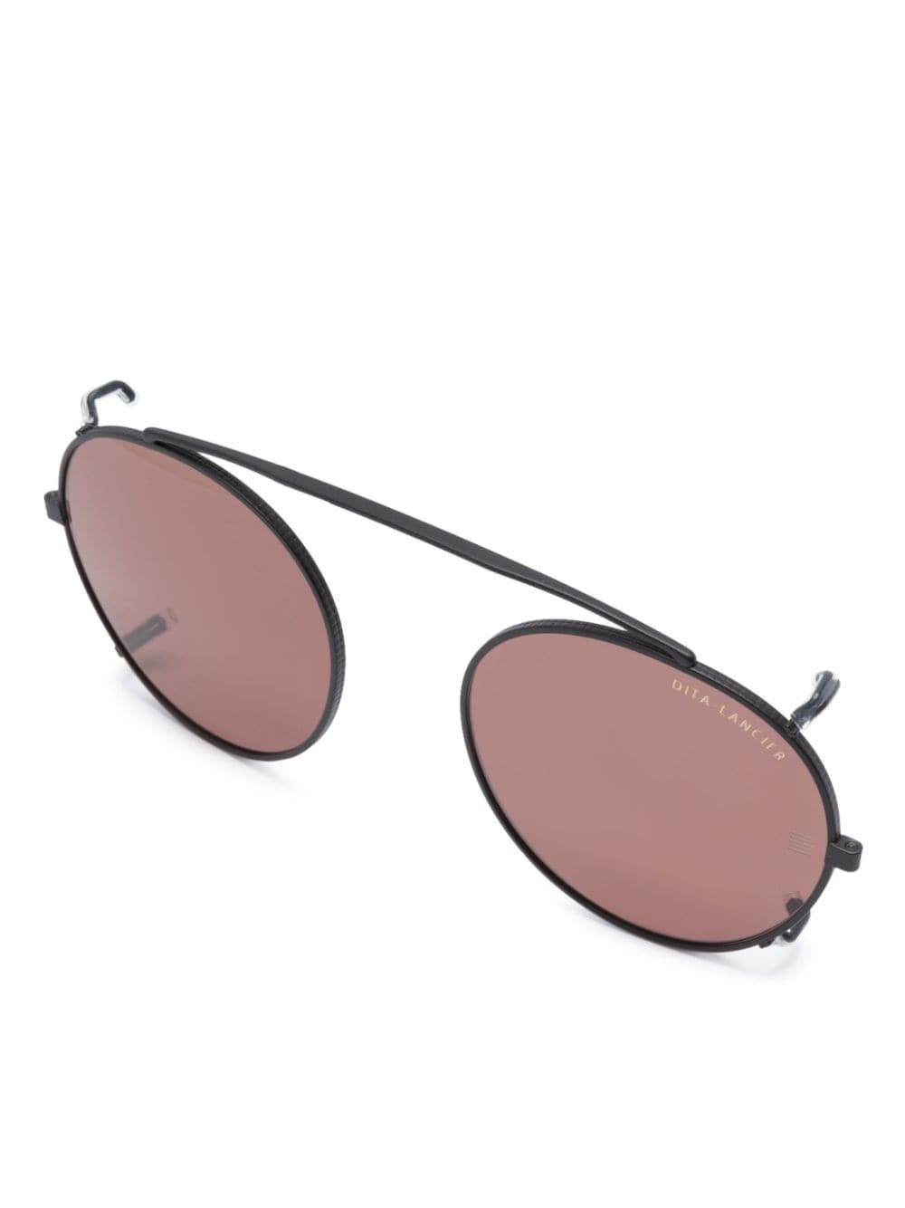 matte-effect pilot-frame sunglasses - 2