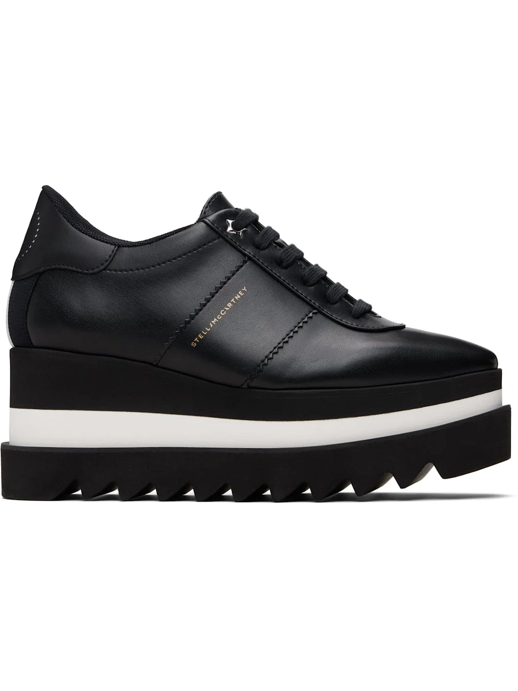 Black Sneak-Elyse Platform Sneakers - 1