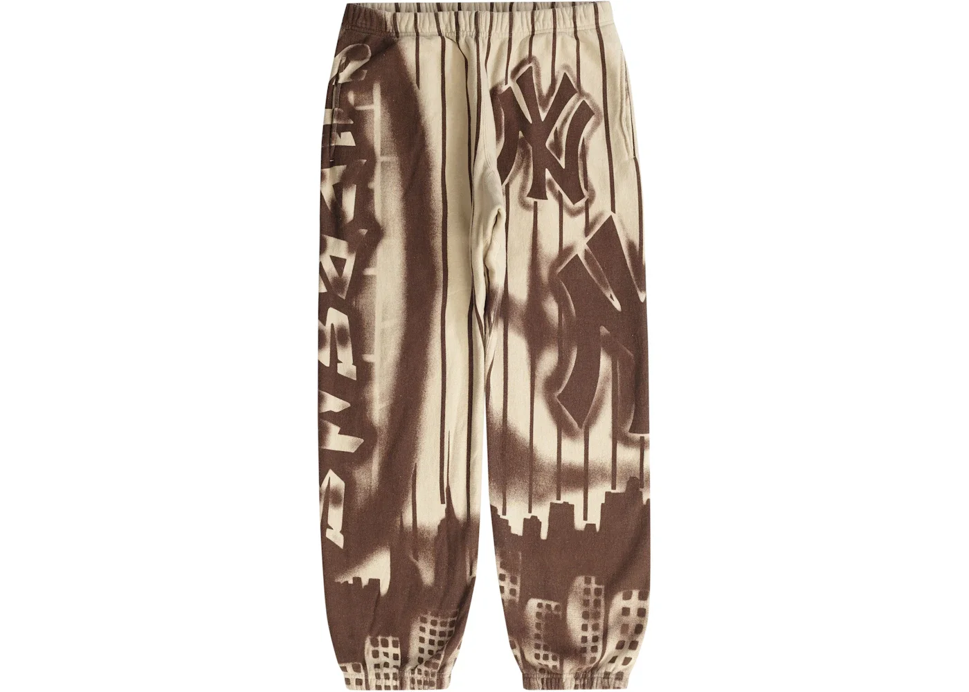 Supreme x New York Yankees Airbrush Sweatpant Clay - 1