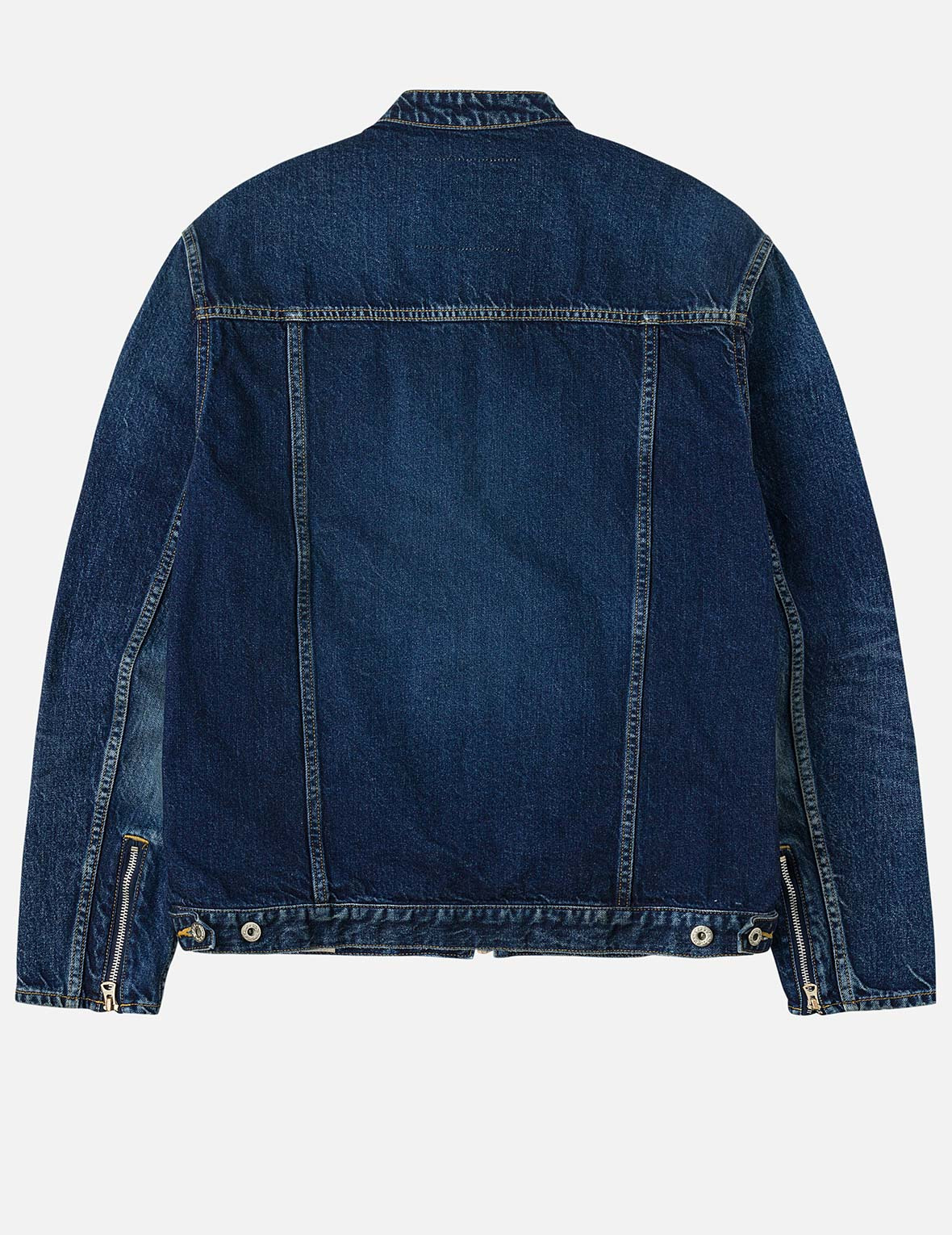 Seagull Embroidery Regular Fit Denim Rider Jacket - 2