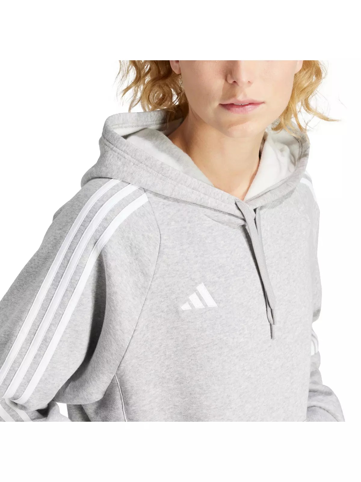 Women's Tiro 24 Soccer Sweat Hoodie -Grey - 3