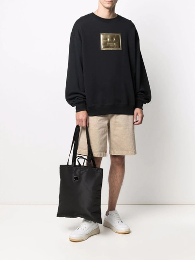 Acne Studios logo-plaque tote bag outlook