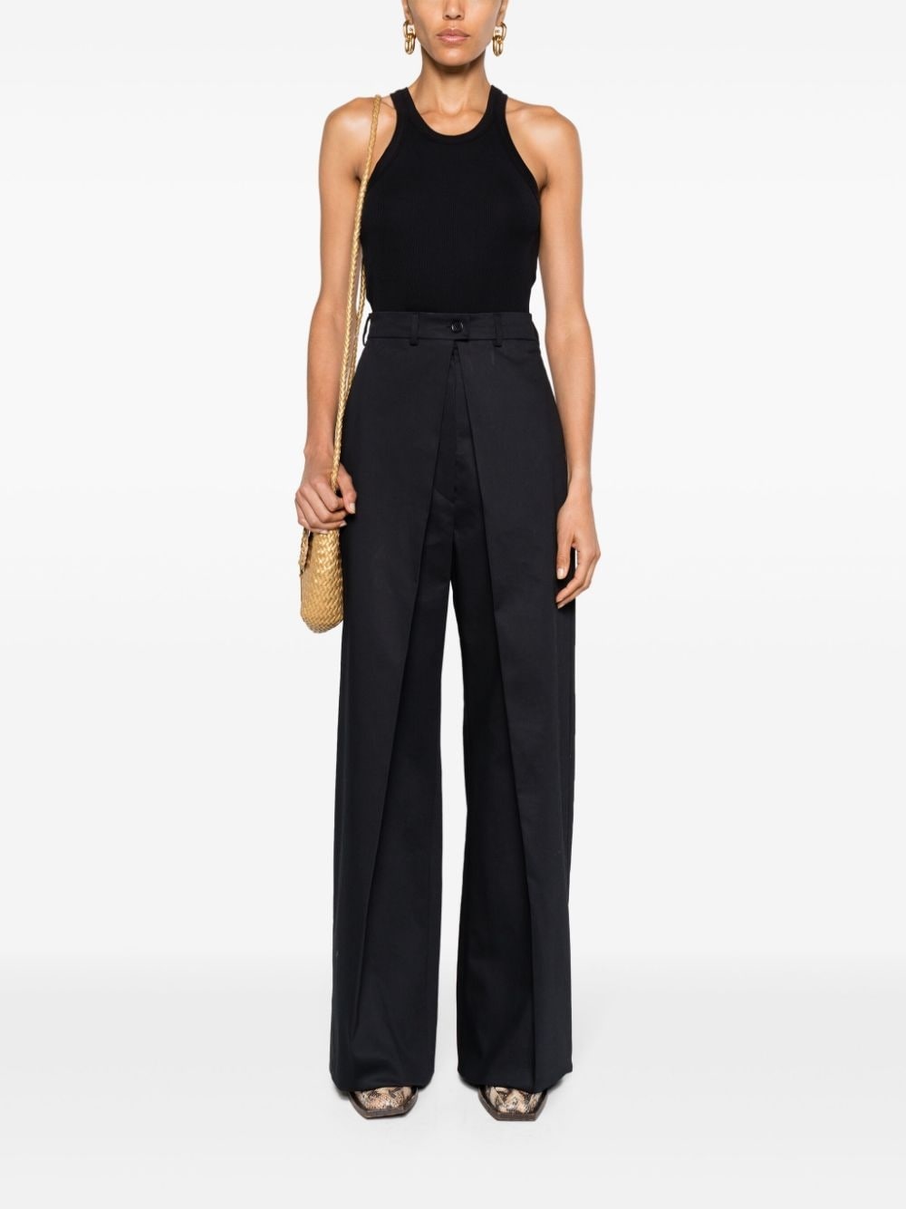 Fanfara layered wide-leg trousers - 2