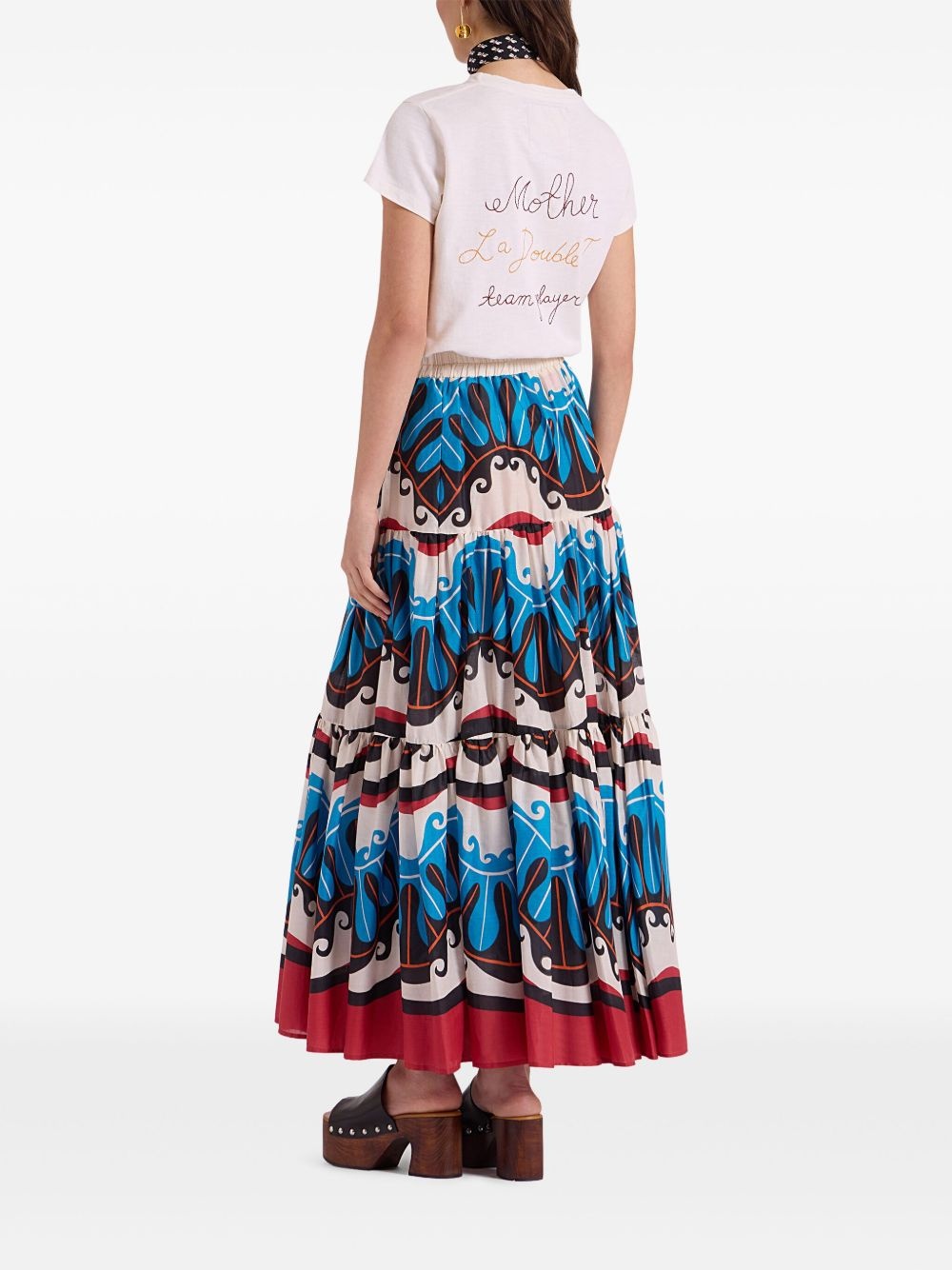 abstract-print maxi skirt - 3