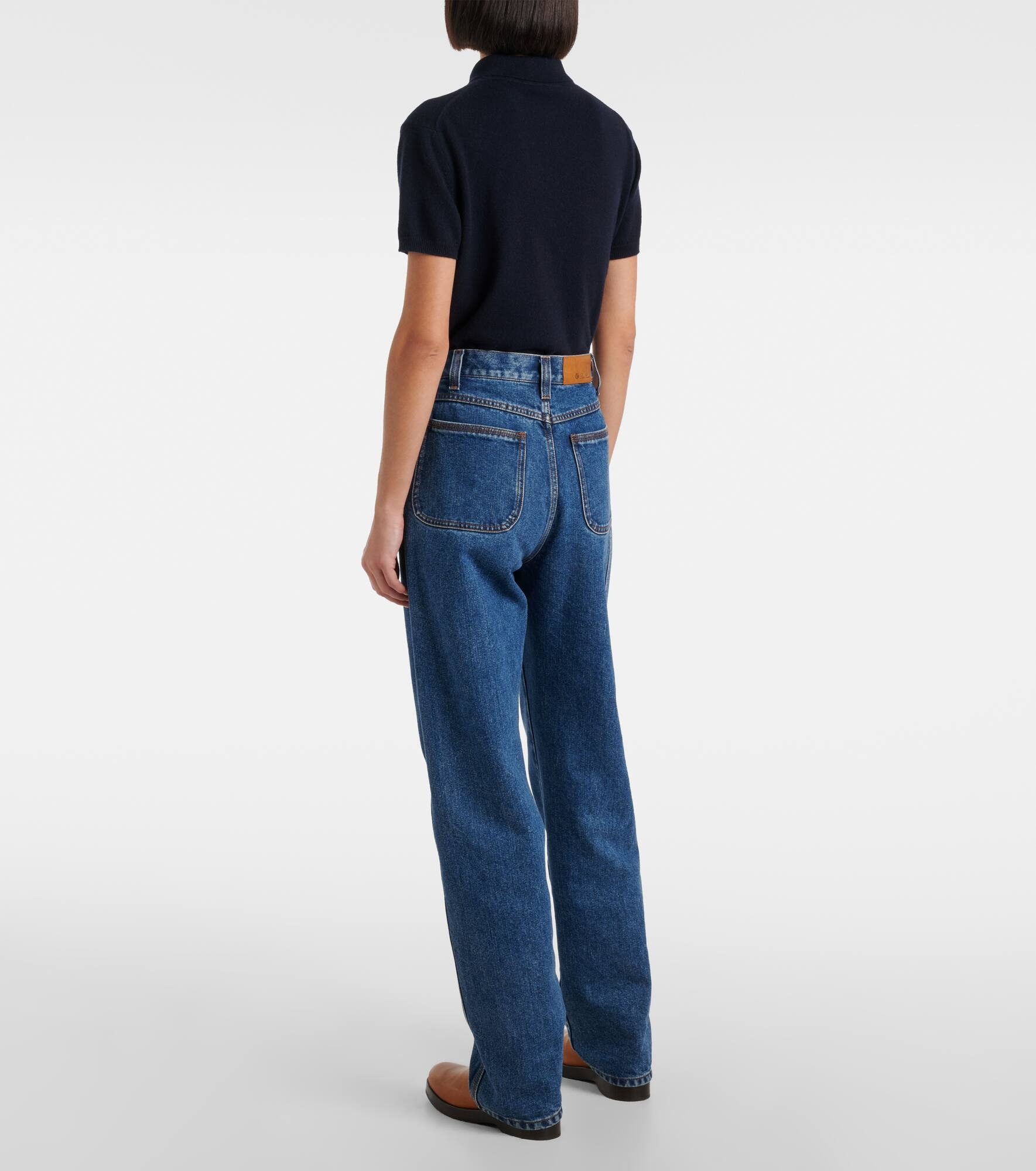 Etienne high-rise straight jeans - 3