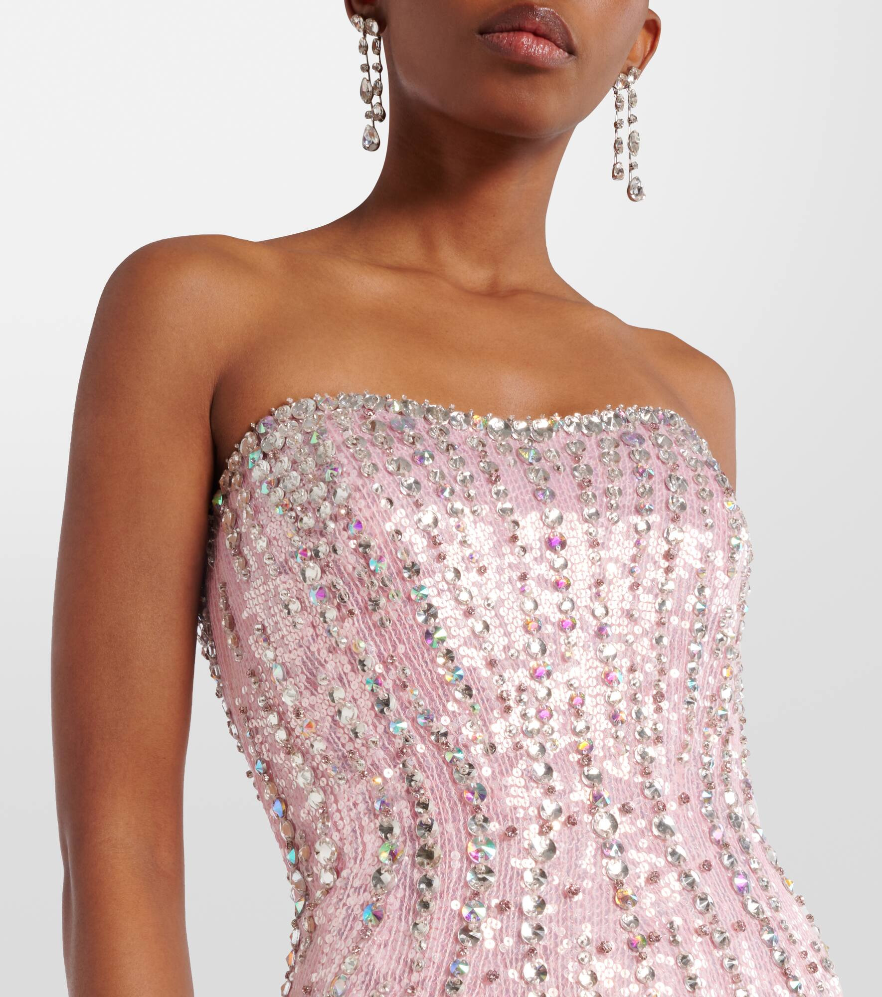 Sarai embellished bustier gown - 4