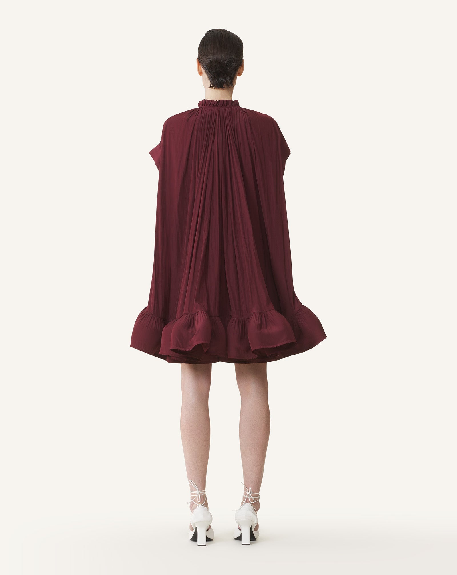 SHORT CHARMEUSE DRESS - 4