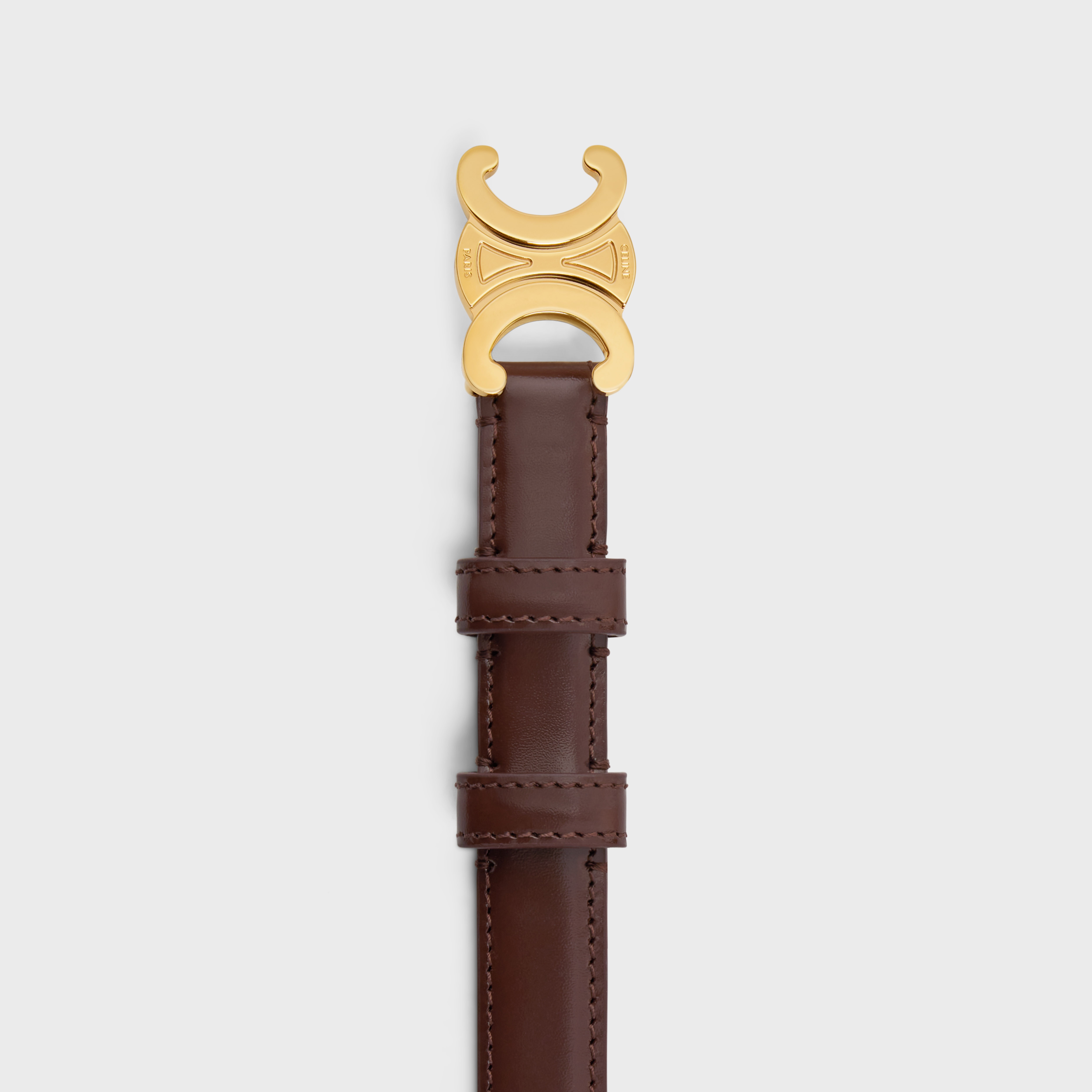 Small Triomphe Belt in Taurillon Leather - 2