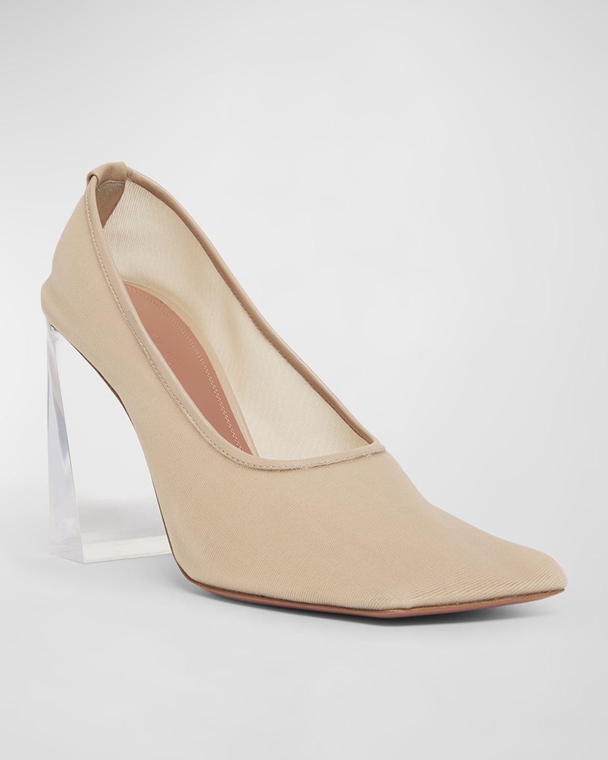 Charlotte Mesh Plexi-Heel Pumps - 2