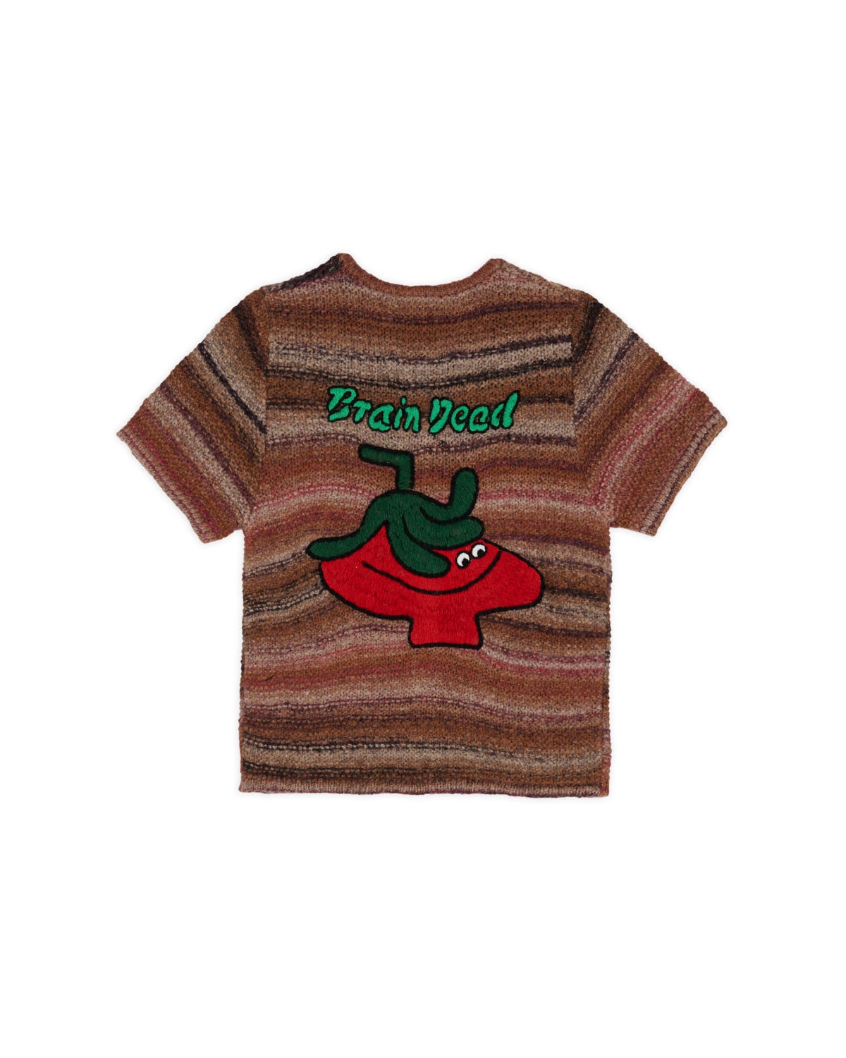 Madera Knit Short Sleeve Sweater - Brown - 2